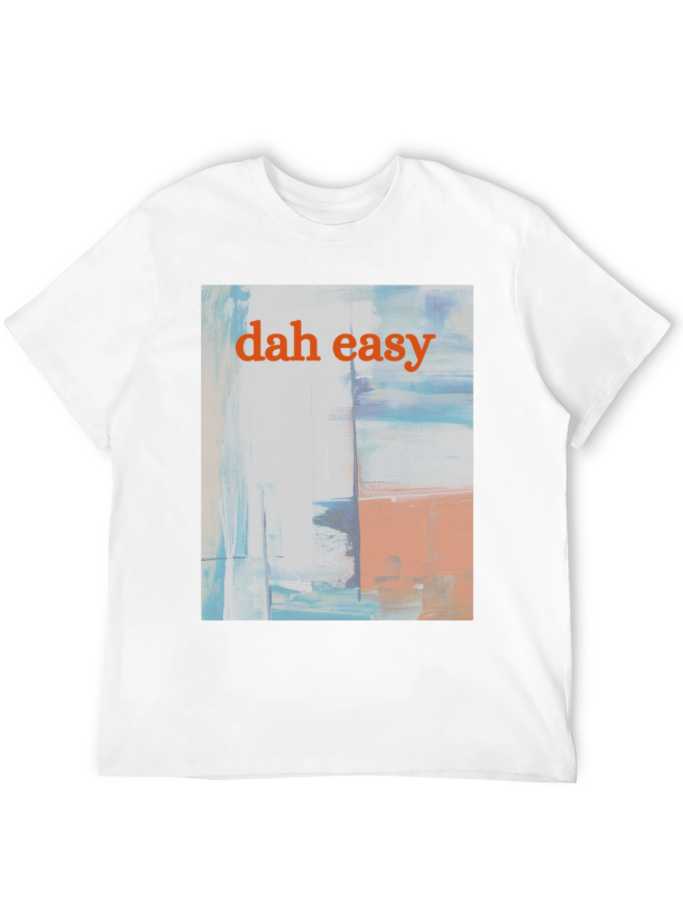 Dah Easy Abstract Art Black T-Shirt