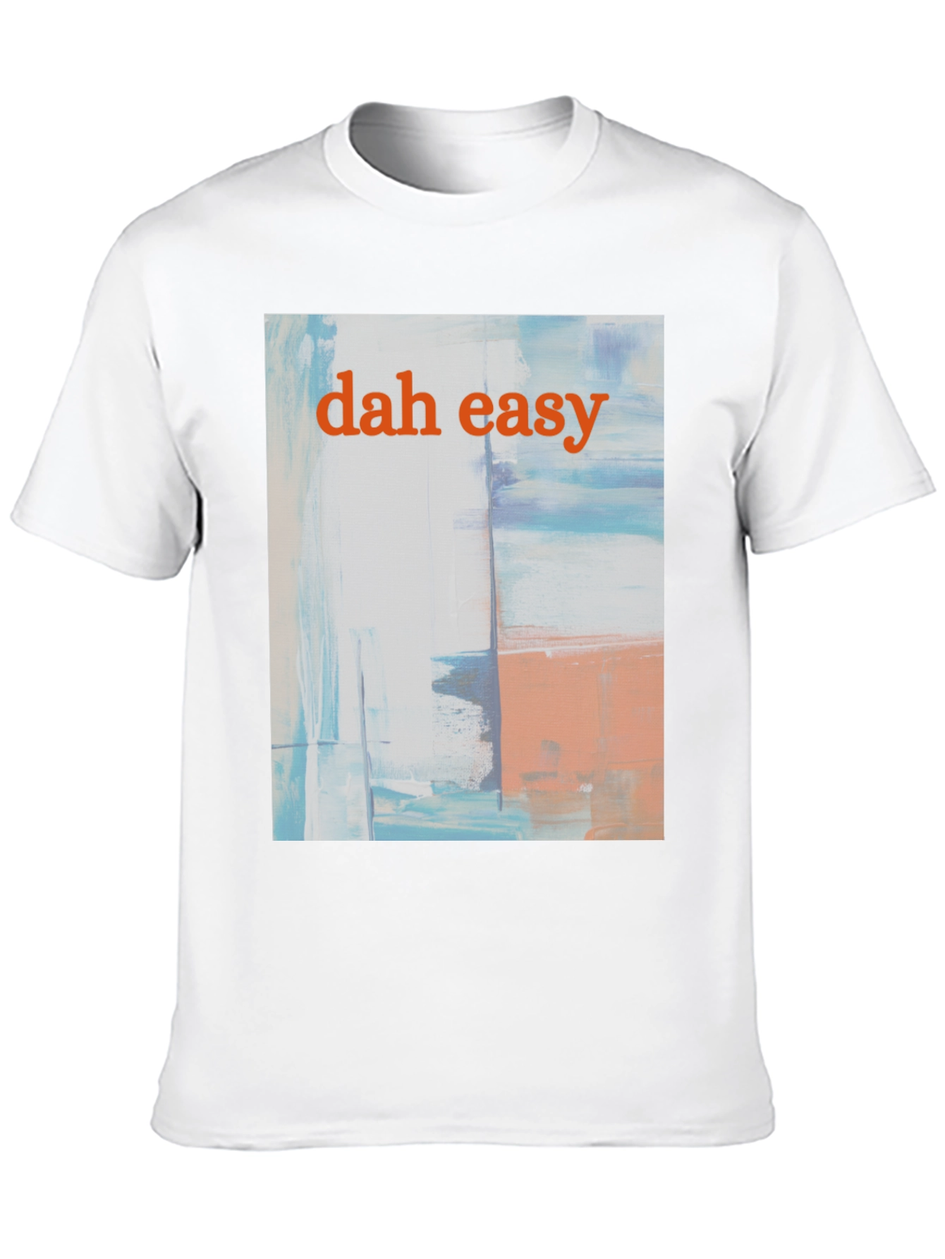 Dah Easy Abstract Art Black T-Shirt