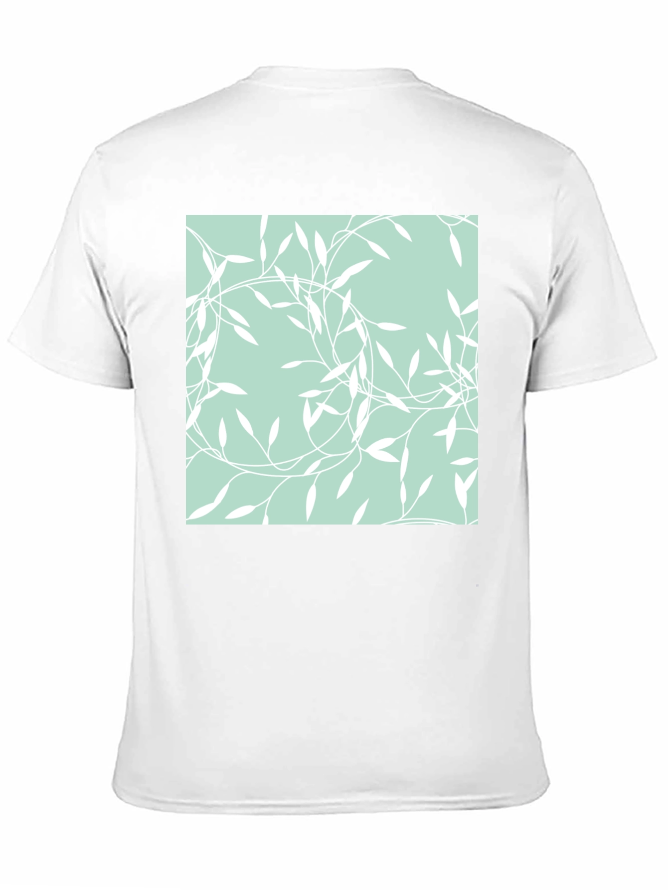 Leaf Pattern Graphic Tee