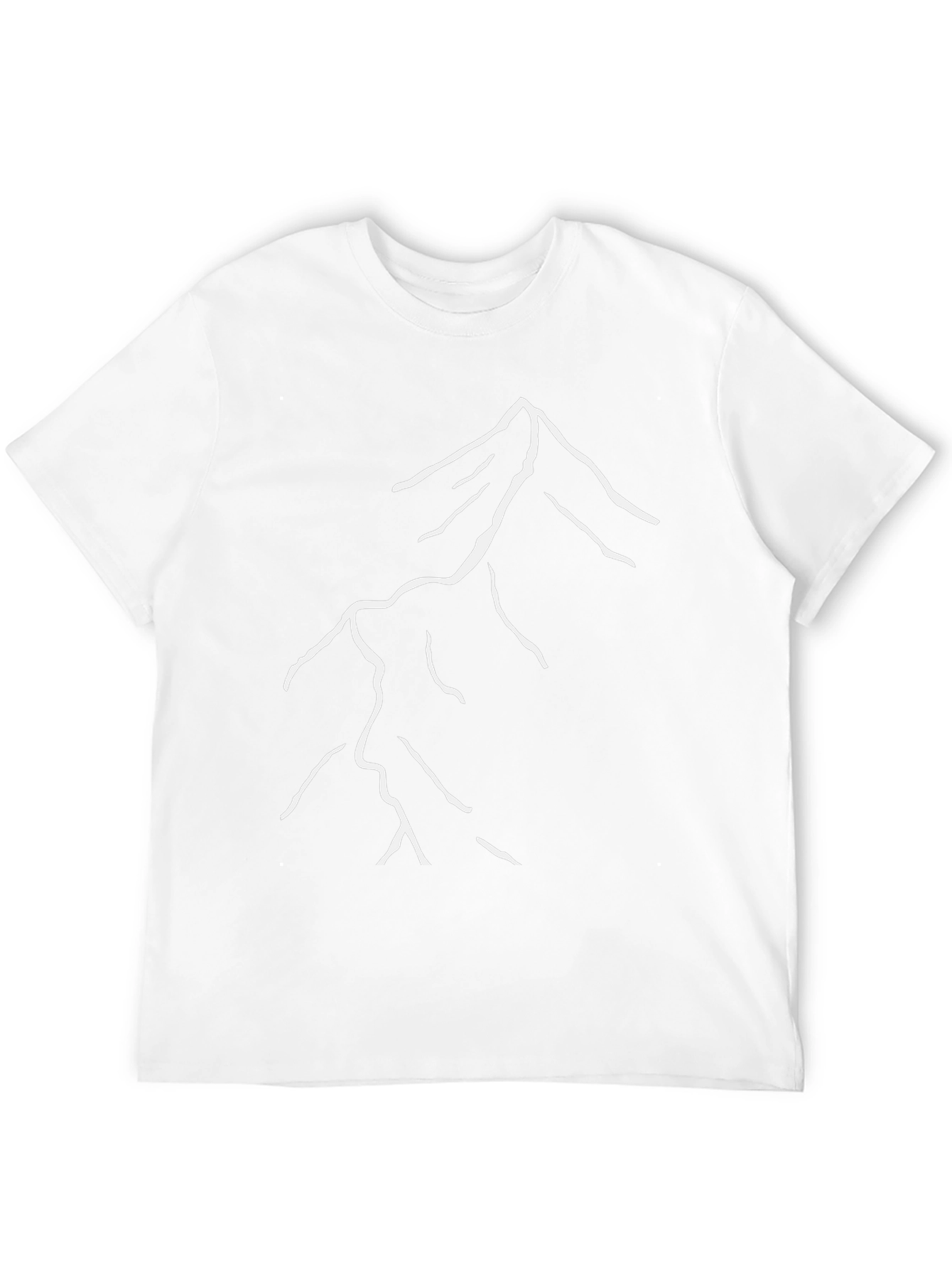 Minimalist Mountain Graphic T-Shirt - Black
