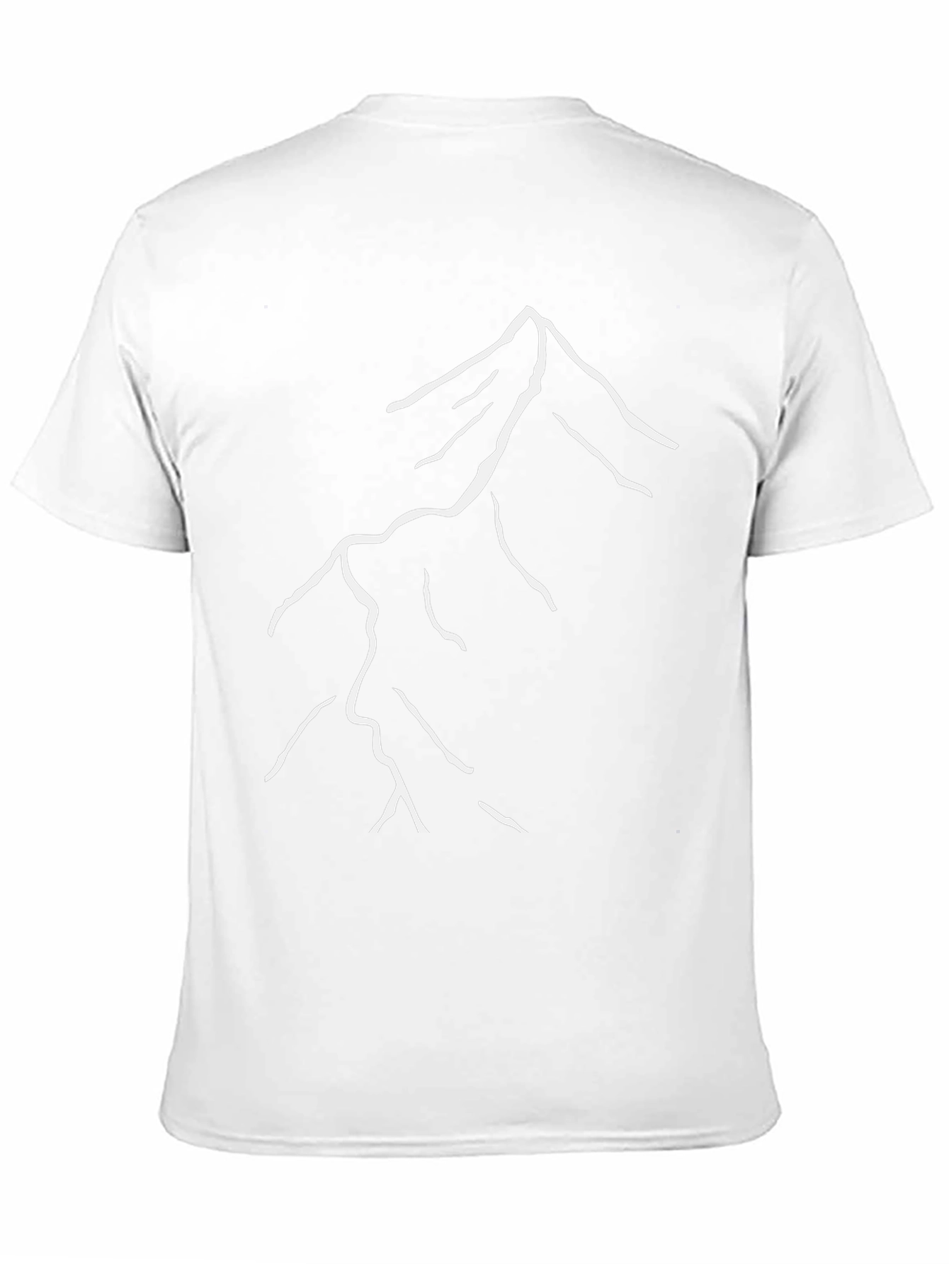 Minimalist Mountain Graphic T-Shirt - Black