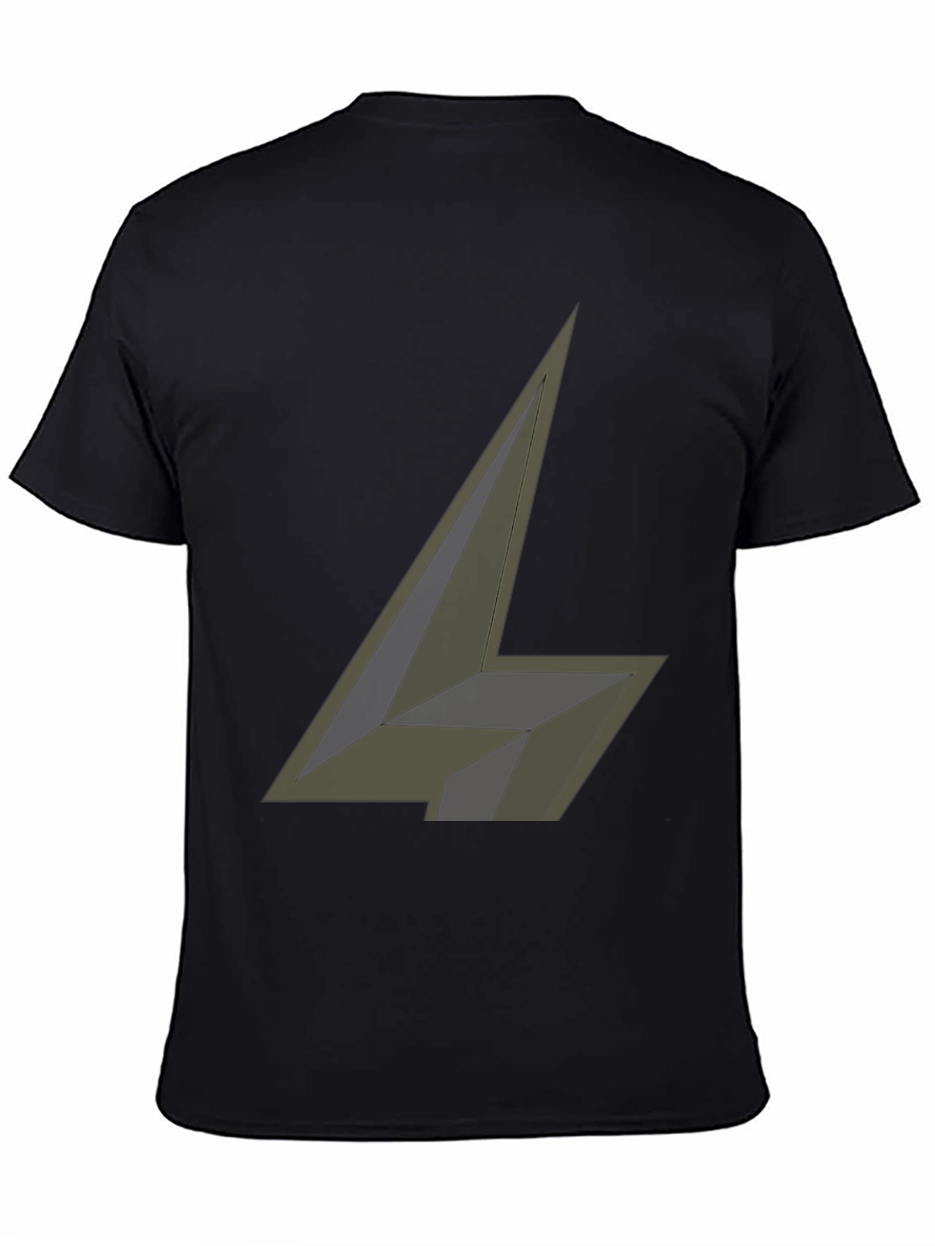 Abstract Arrow Graphic Black T-Shirt