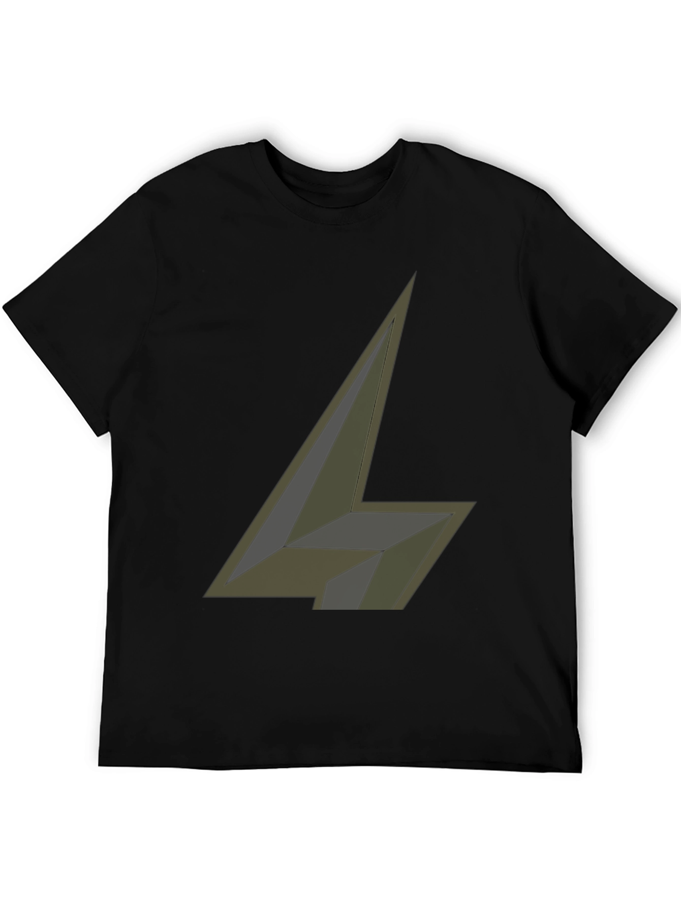 Abstract Arrow Graphic Black T-Shirt