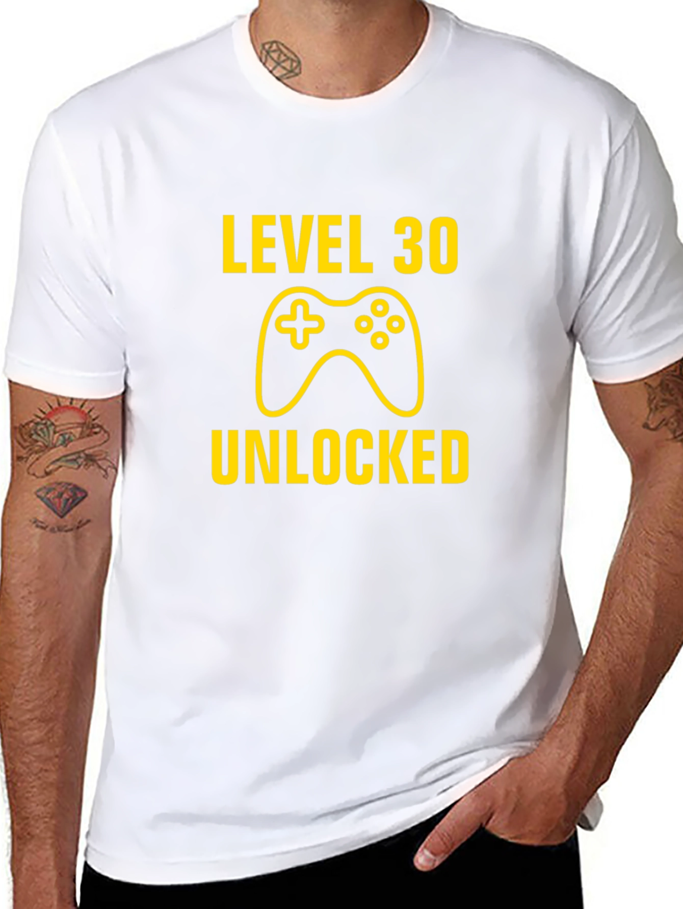 Level 30 Unlocked Graphic Tee - Gamer Birthday Shirt