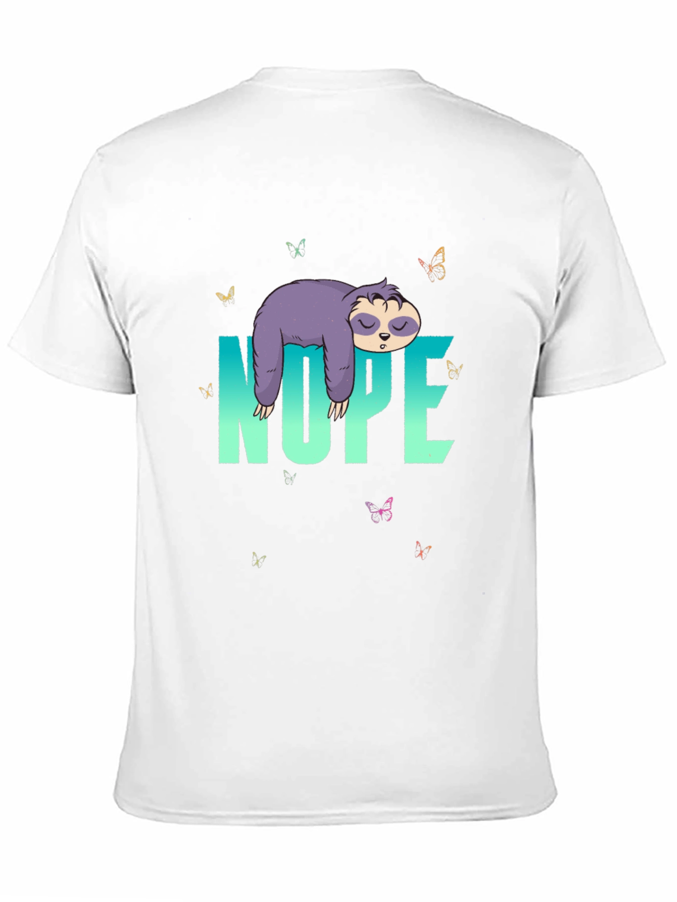Nope Sloth T-Shirt - Relaxed Casual Wear