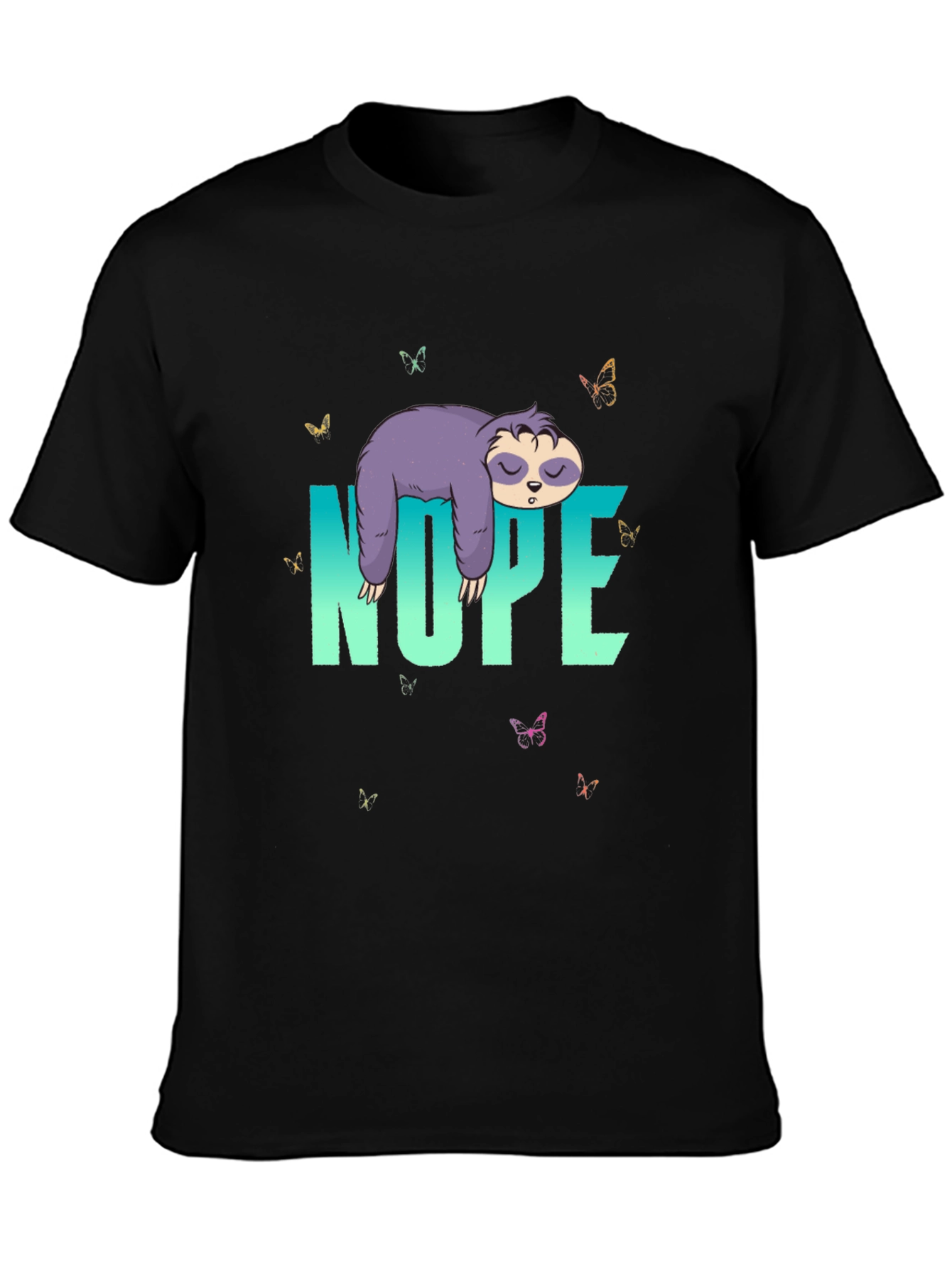Nope Sloth T-Shirt - Relaxed Casual Wear