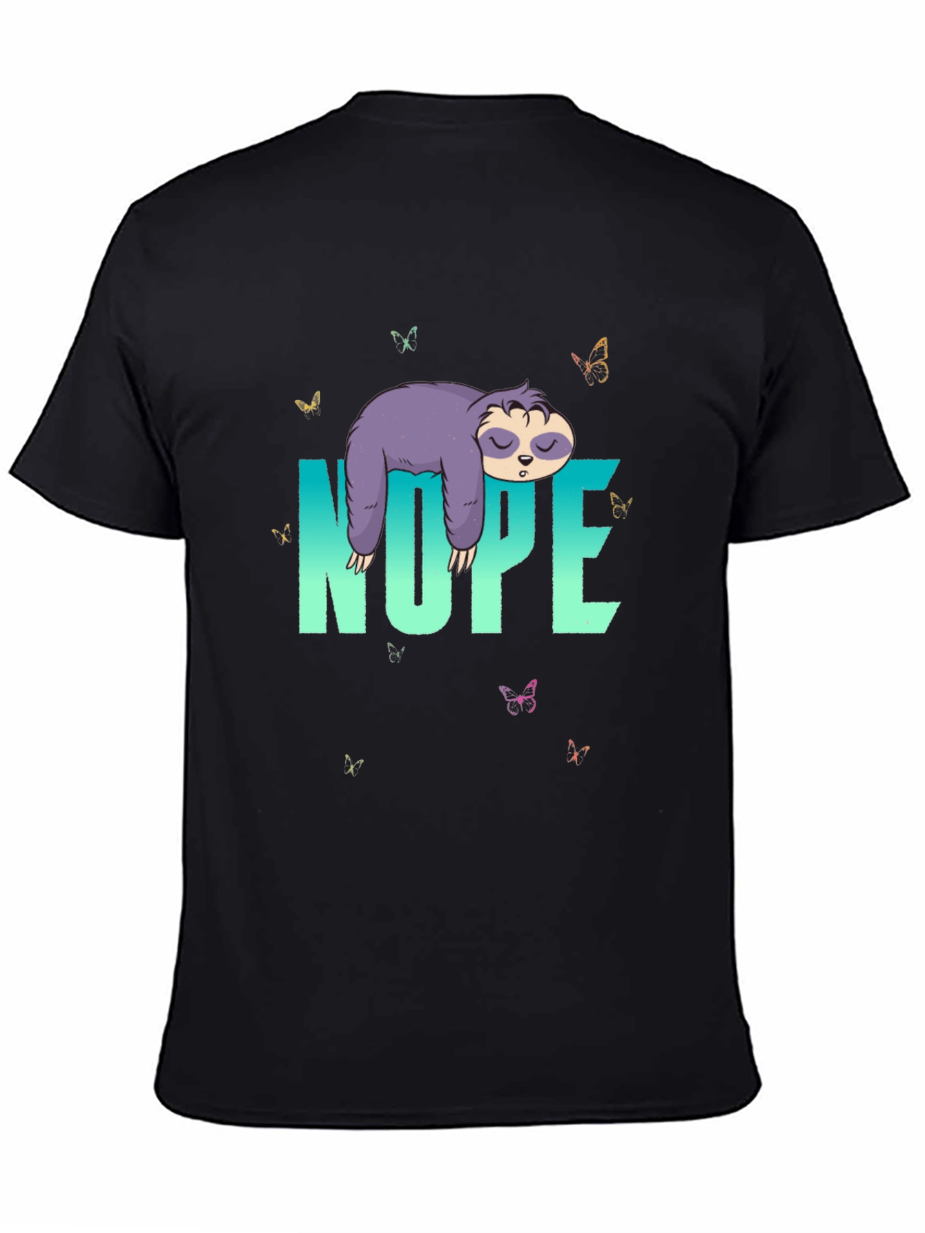 Nope Sloth T-Shirt - Relaxed Casual Wear