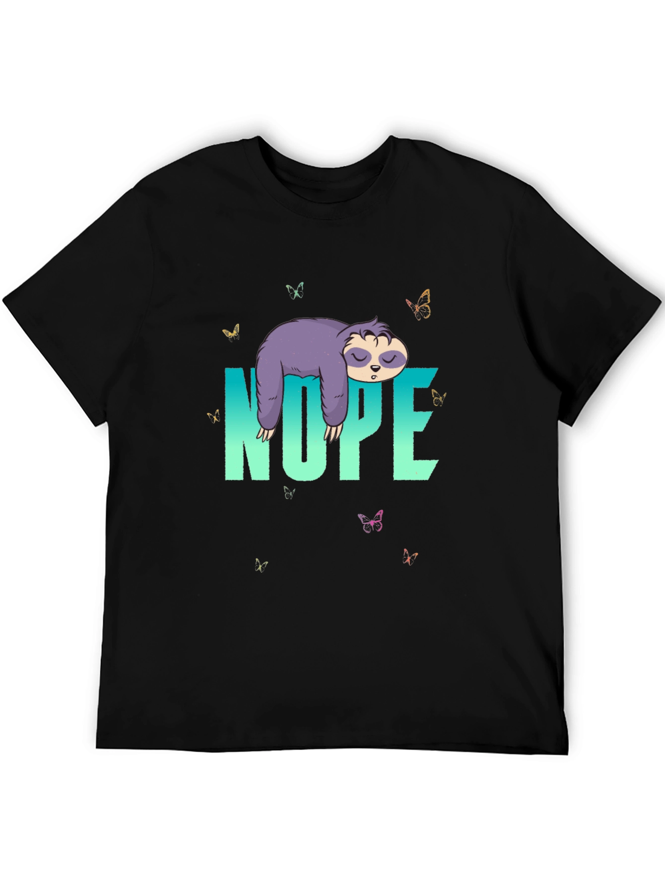 Nope Sloth T-Shirt - Relaxed Casual Wear