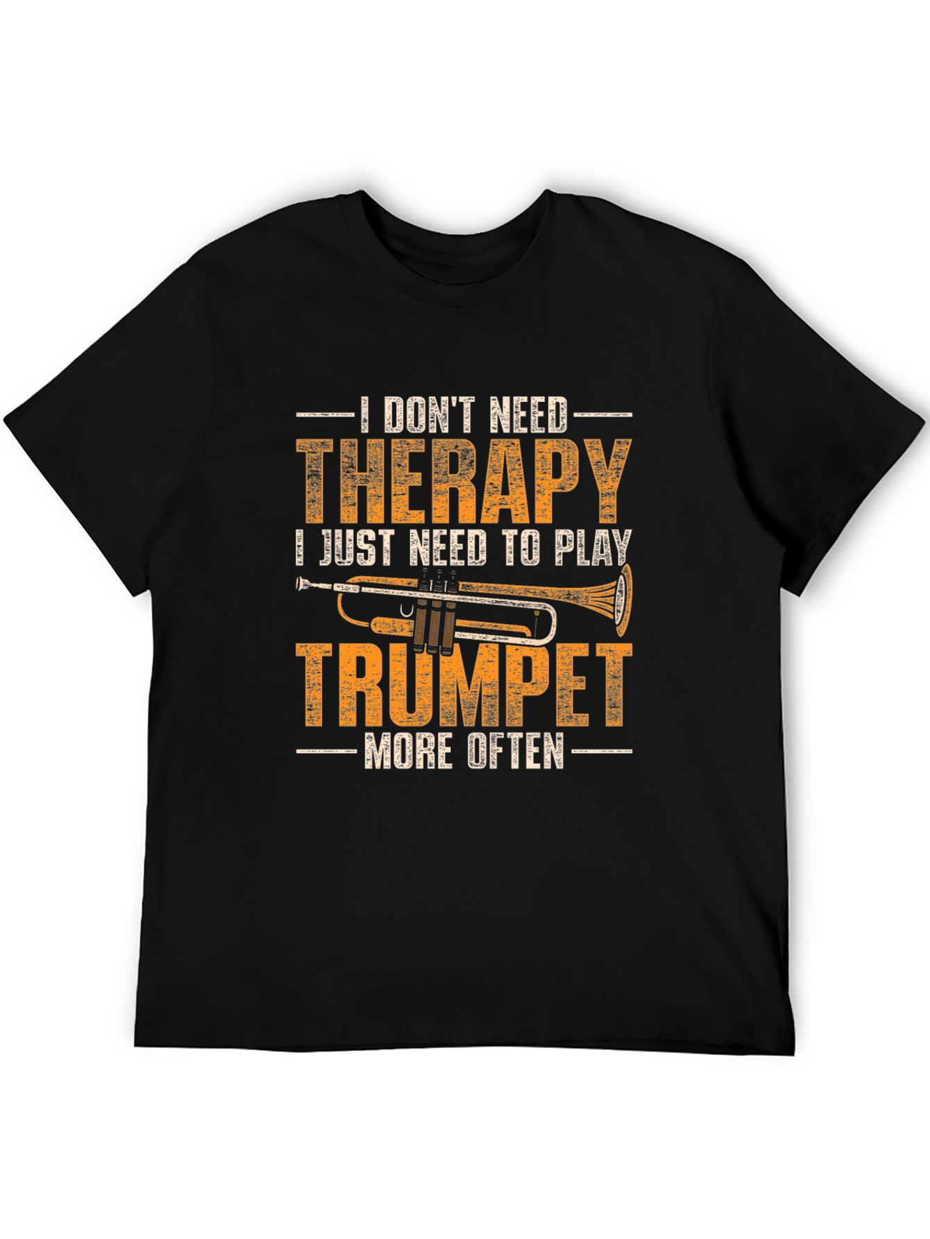 Trumpet Therapy T-Shirt - Musicians Humor Tee