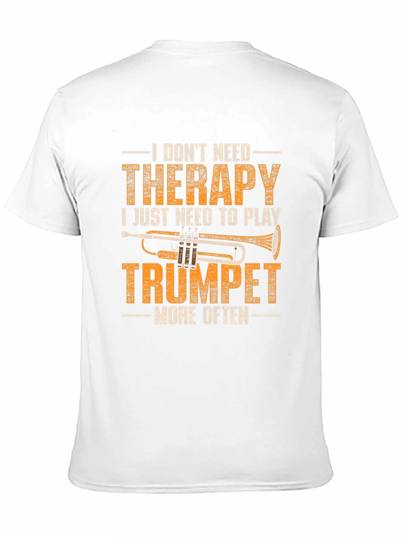 Trumpet Therapy T-Shirt - Musicians Humor Tee