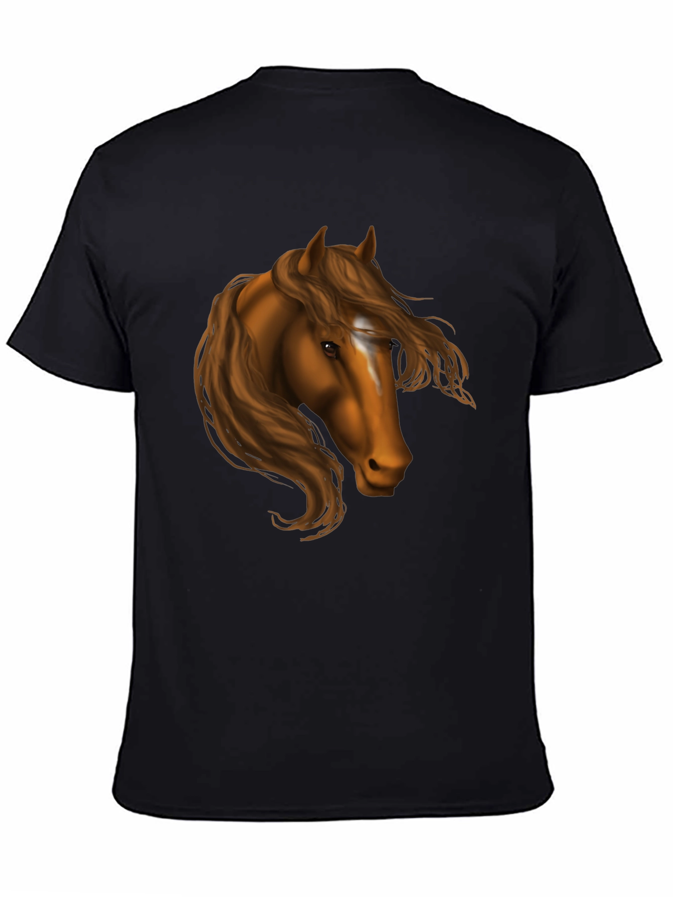 Horse Head Graphic Tee - Black T-Shirt
