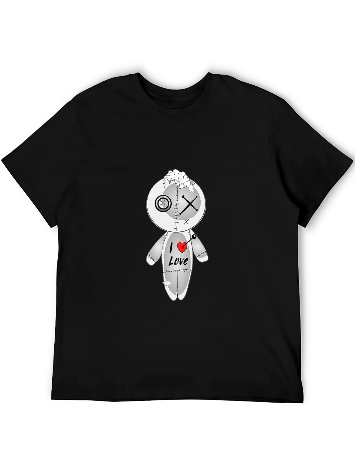 I Heart Love Voodoo Doll Graphic T-Shirt