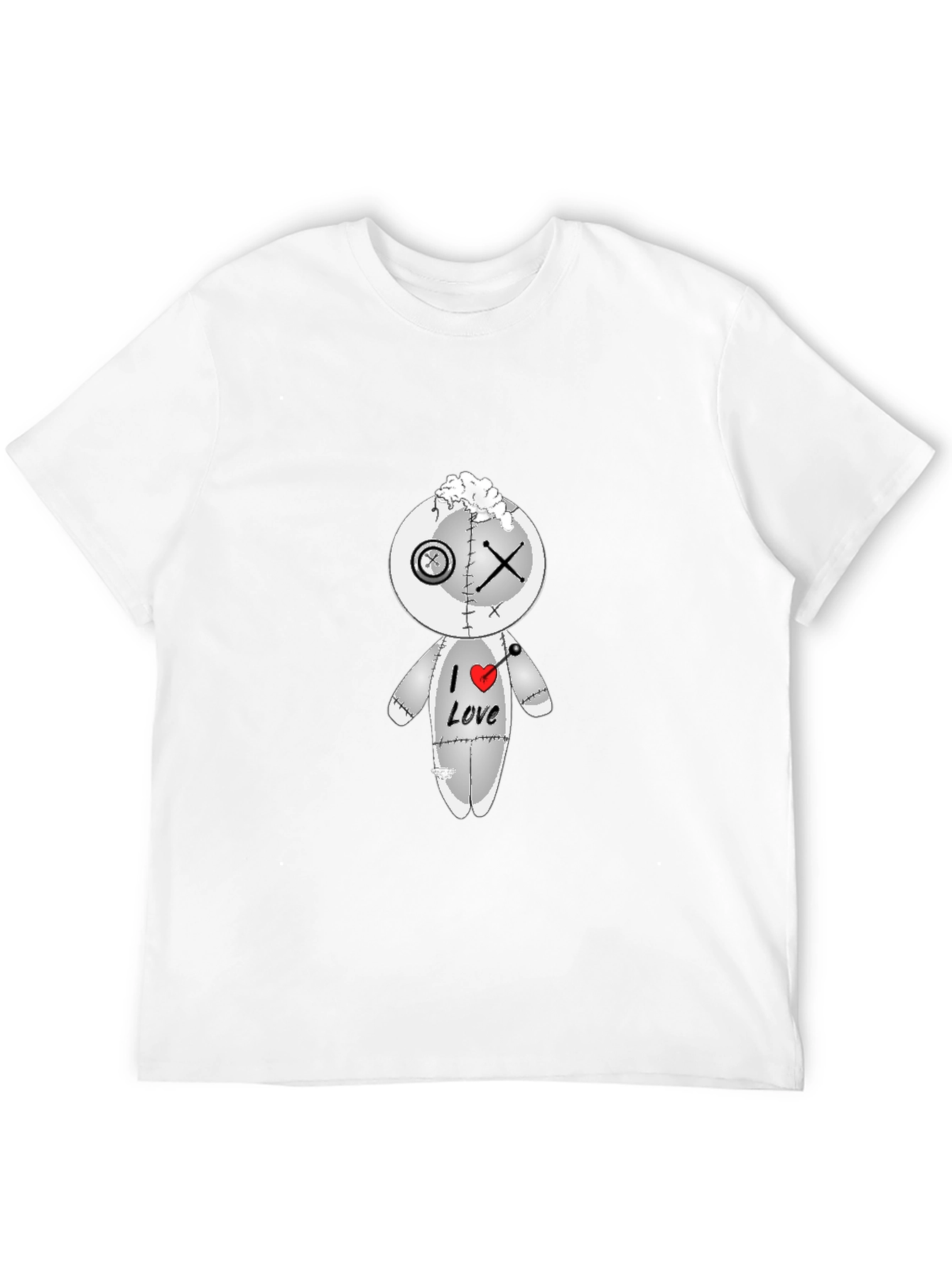 I Heart Love Voodoo Doll Graphic T-Shirt