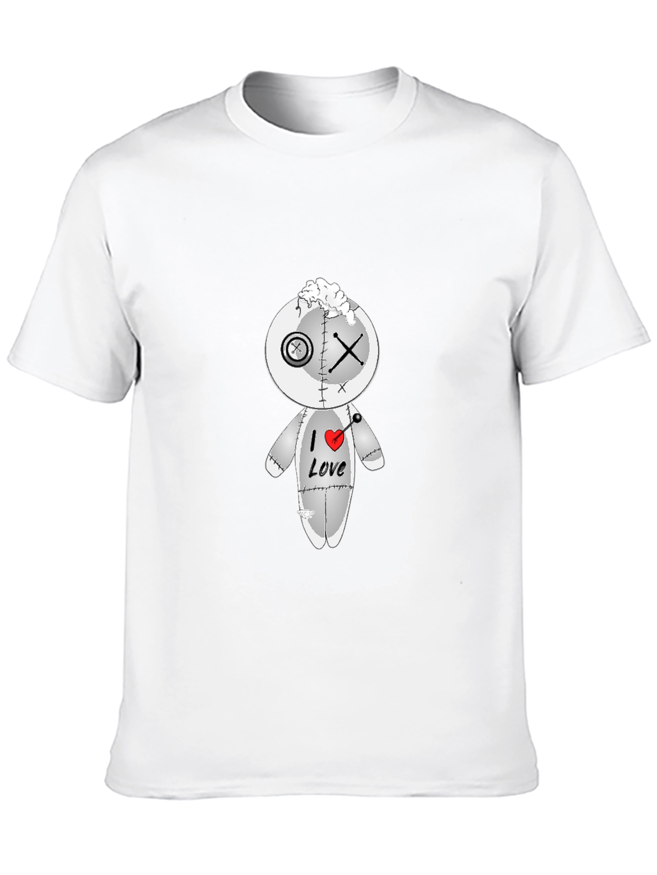 I Heart Love Voodoo Doll Graphic T-Shirt