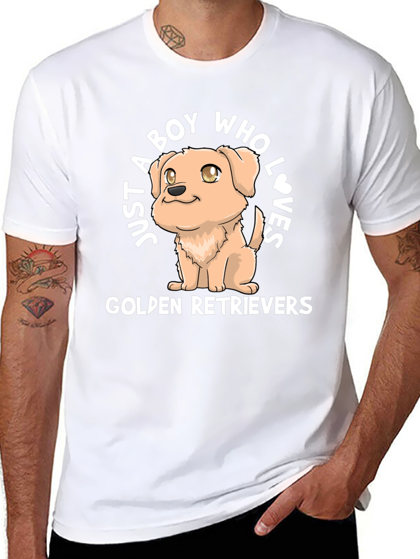 Golden Retriever Lover Tee - Boy & His Dog
