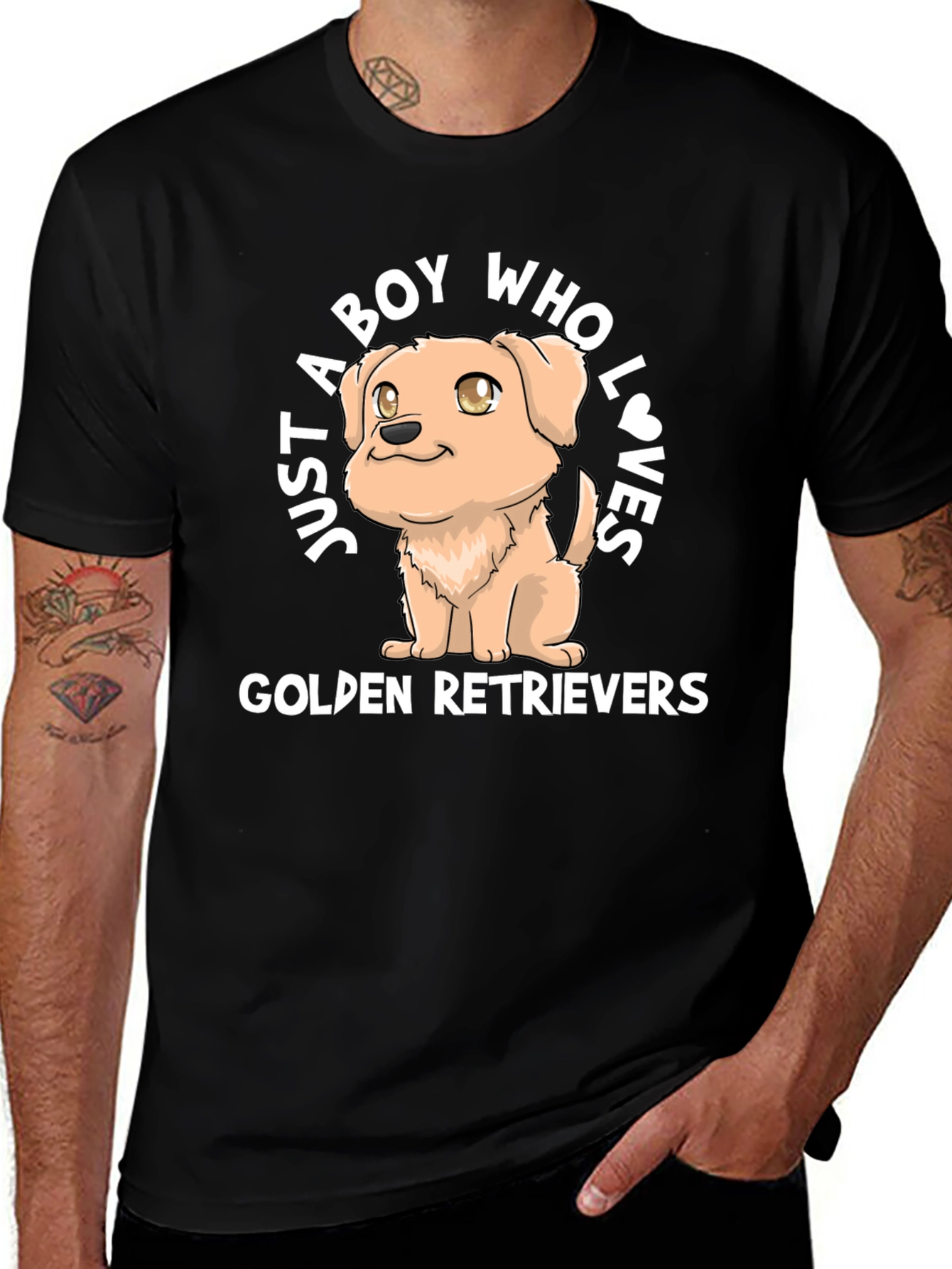 Golden Retriever Lover Tee - Boy & His Dog