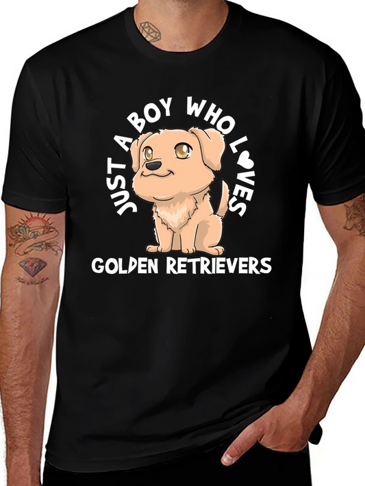 Golden Retriever Lover Tee - Boy & His Dog