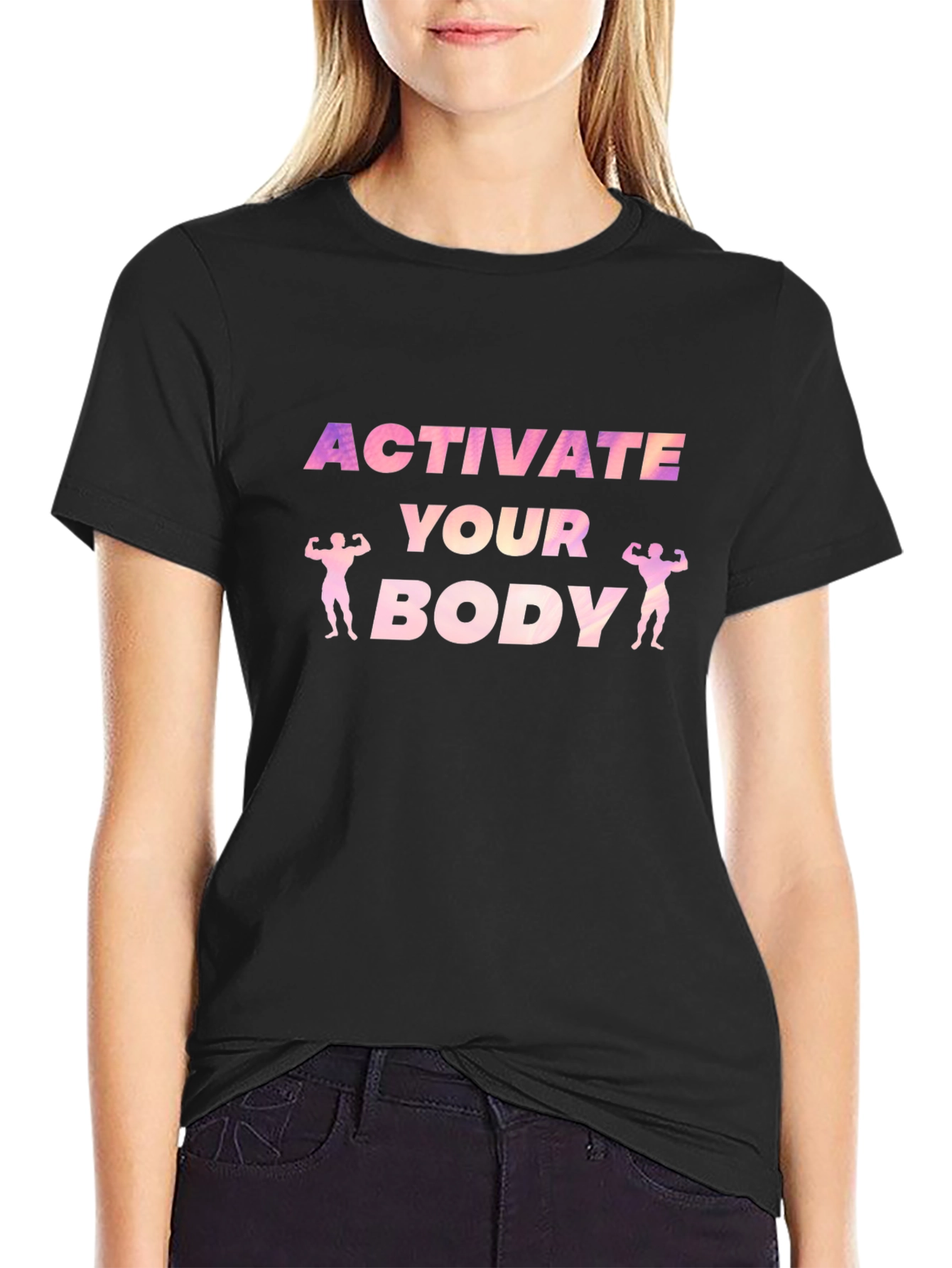 Activate Your Body Graphic Tee - Black
