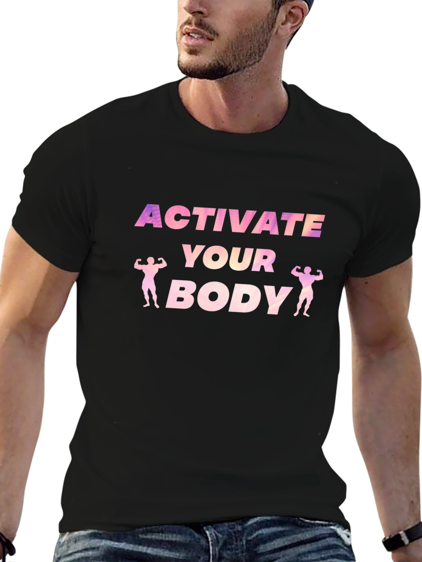 Activate Your Body Graphic Tee - Black