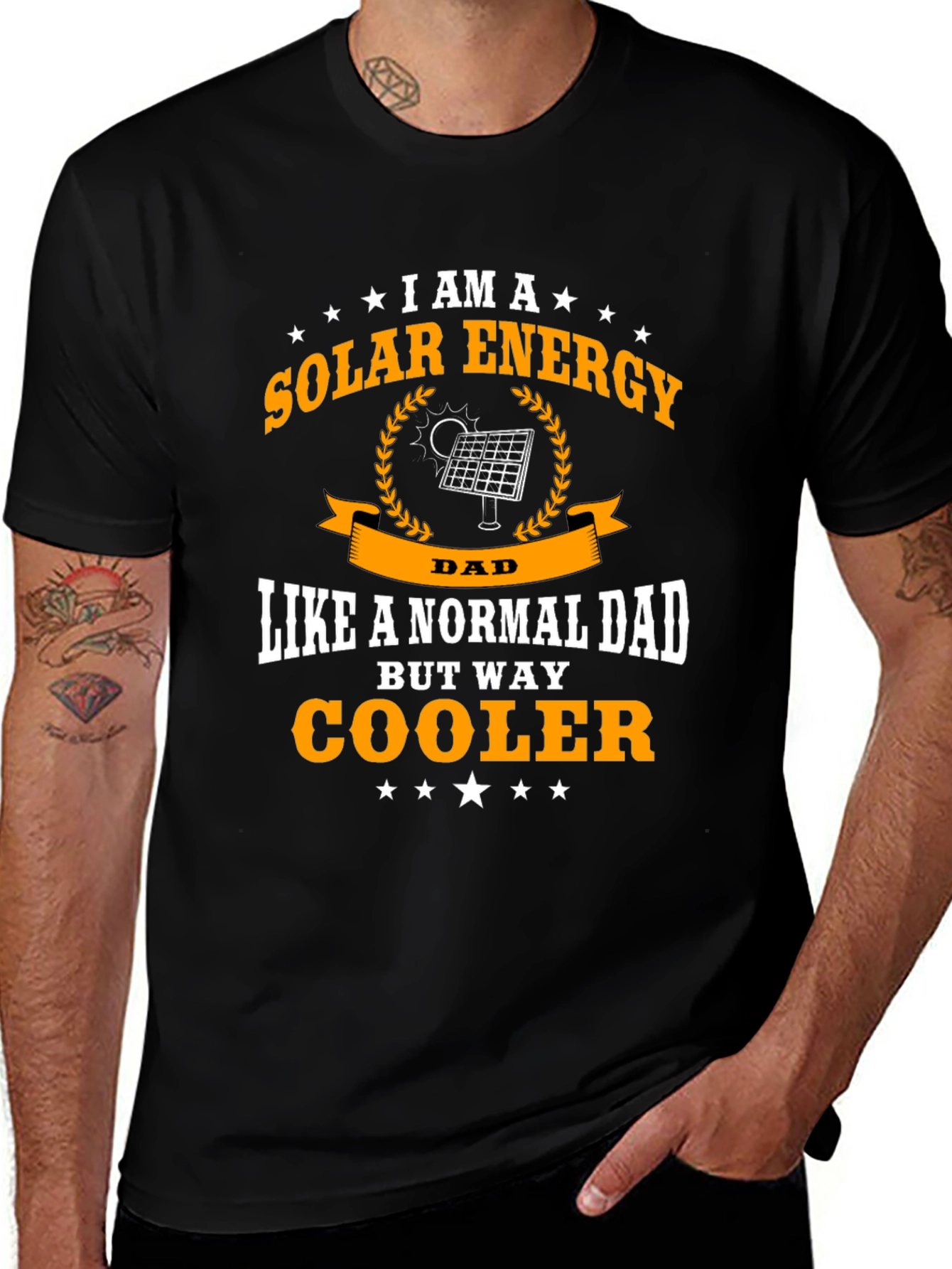 Solar Energy Dad T-Shirt - Cooler Than Normal!