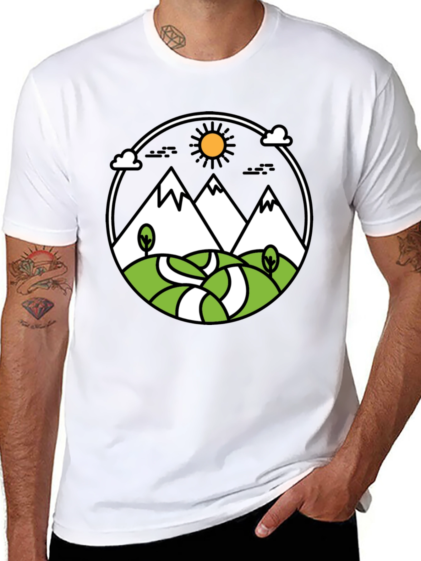 Mountain Graphic Tee - Outdoor Adventure Shirt