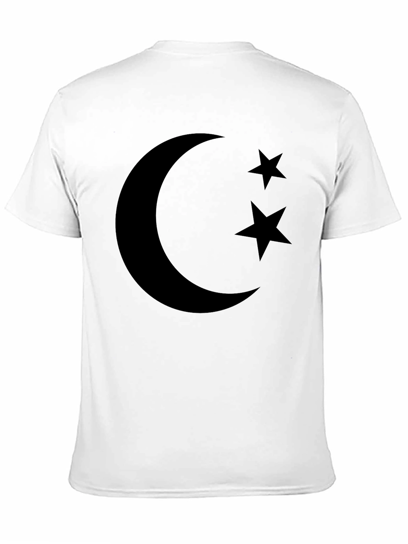 Black Crescent Moon & Stars Graphic Tee