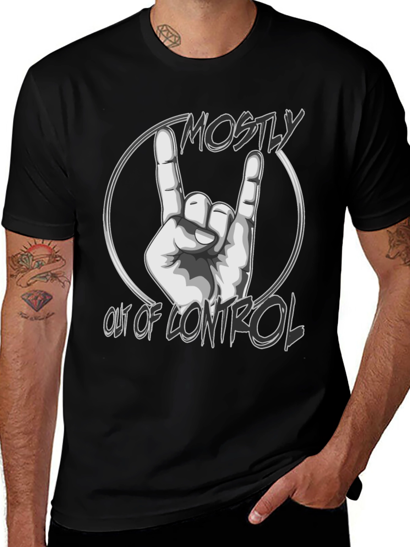 Mostly Out Of Control Graphic T-Shirt