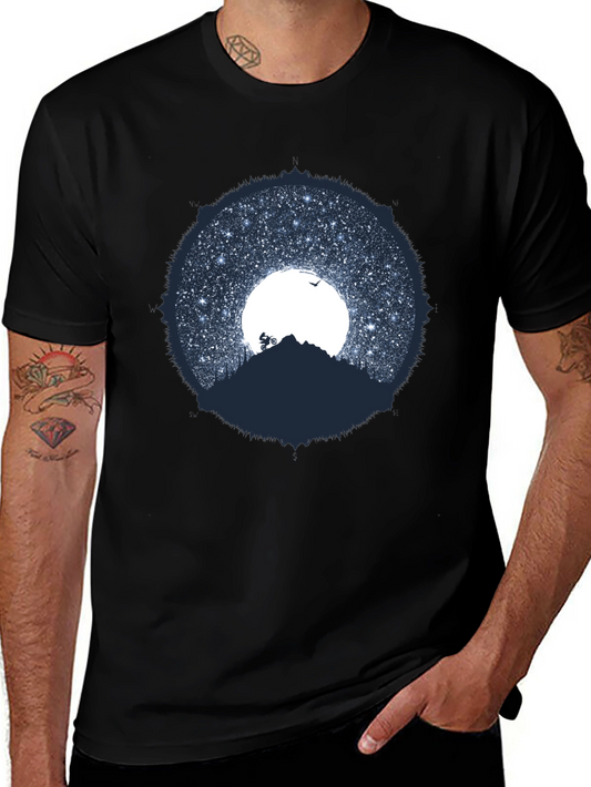 Mountain Biker Under the Stars T-Shirt