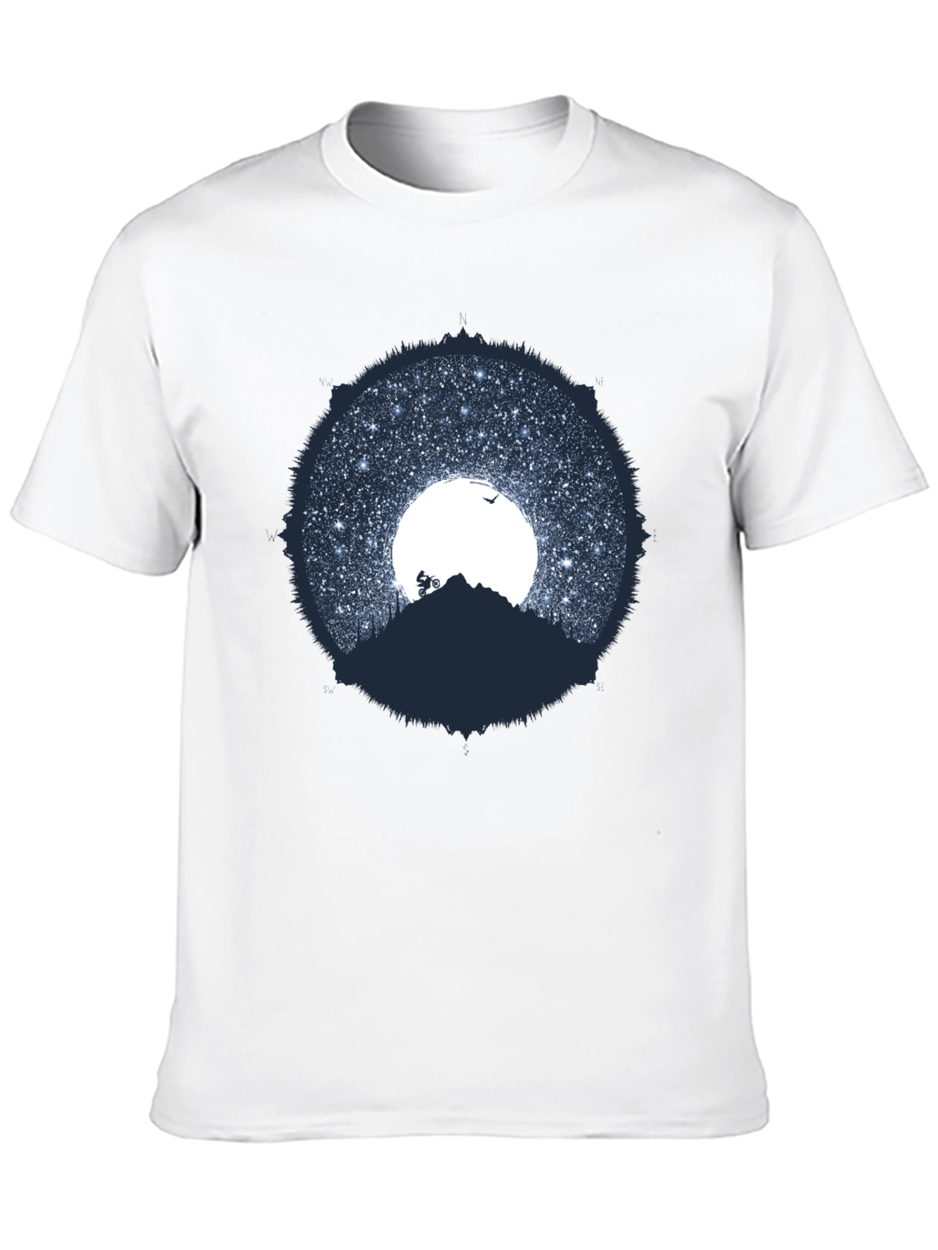Mountain Biker Under the Stars T-Shirt
