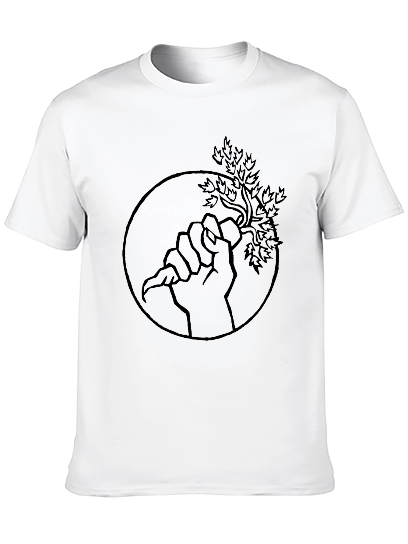 Natures Grip Graphic Tee - Black Cotton Shirt