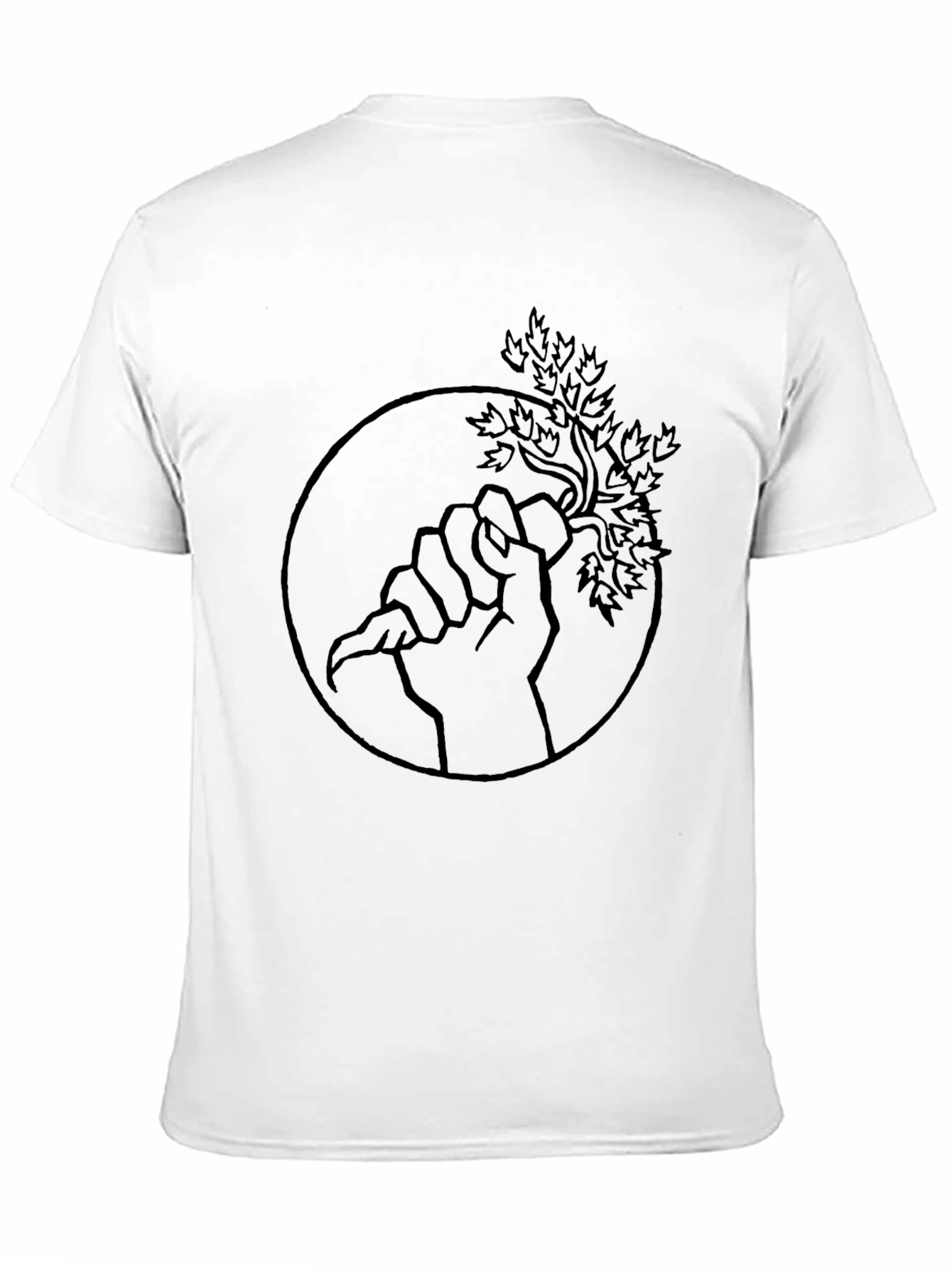 Natures Grip Graphic Tee - Black Cotton Shirt