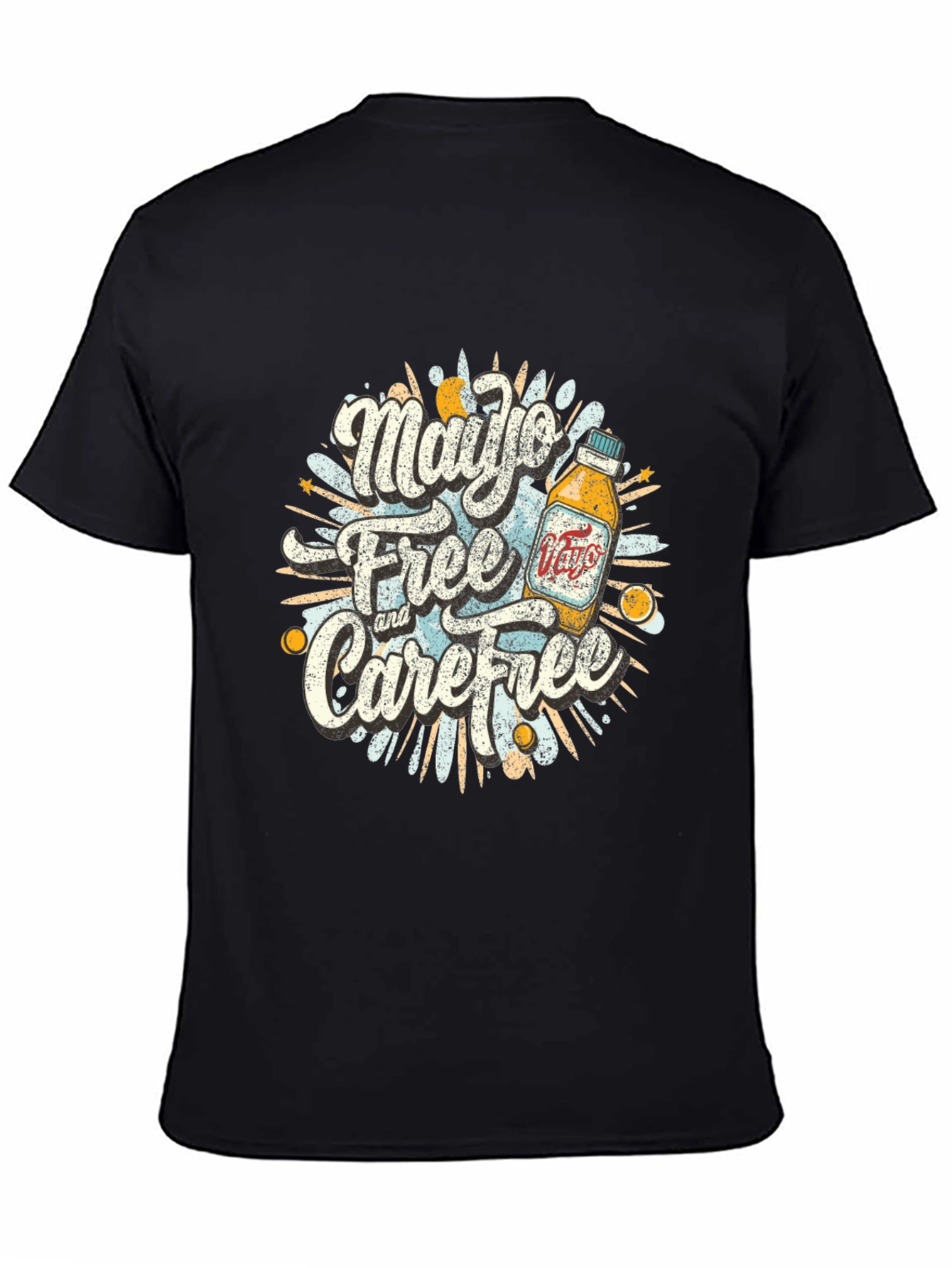 Mayo Free & Carefree Black Graphic Tee