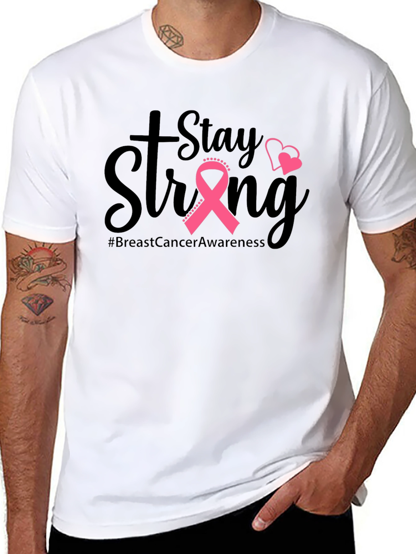 Stay Strong Breast Cancer Awareness T-Shirt