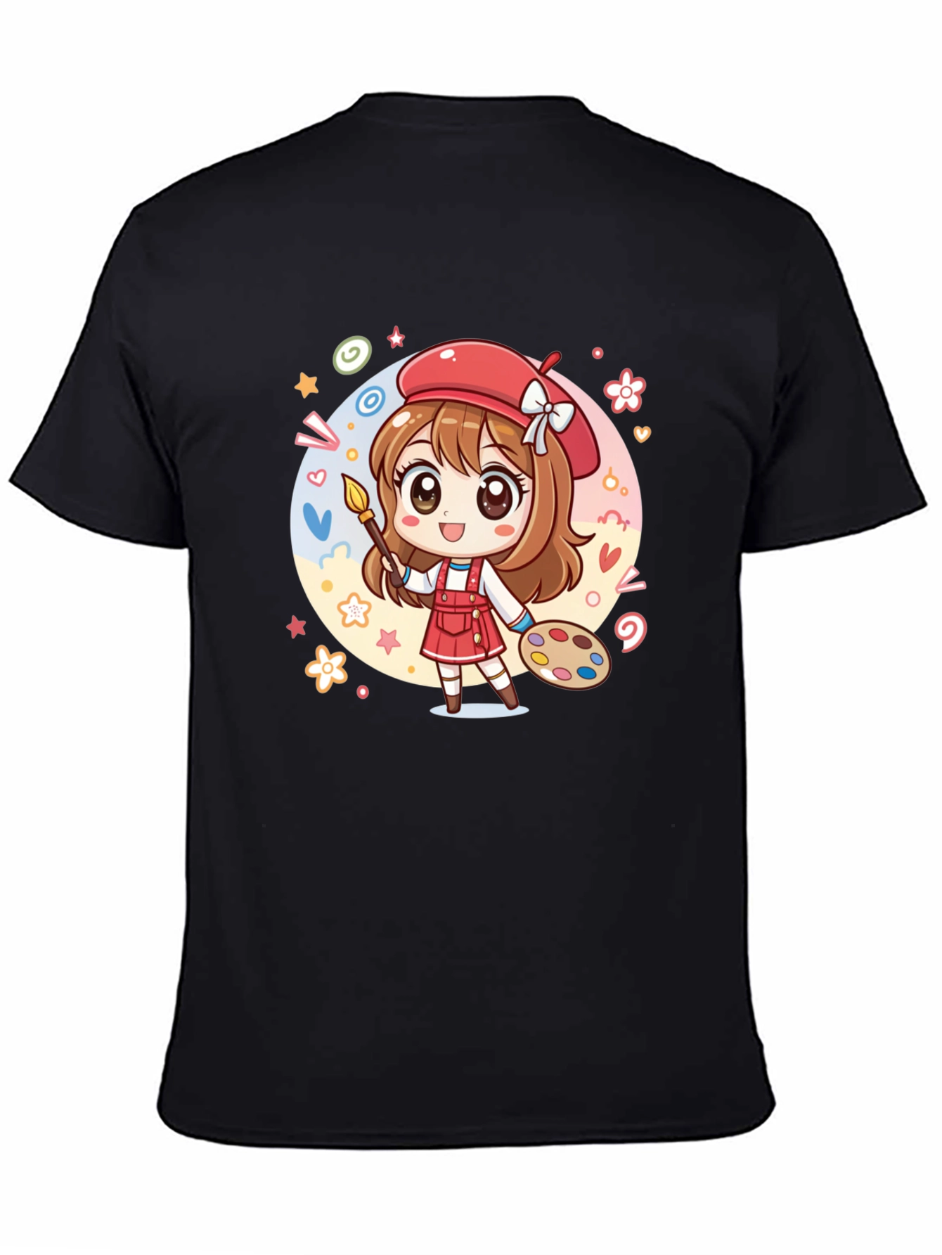 Cute Anime Artist Graphic T-Shirt