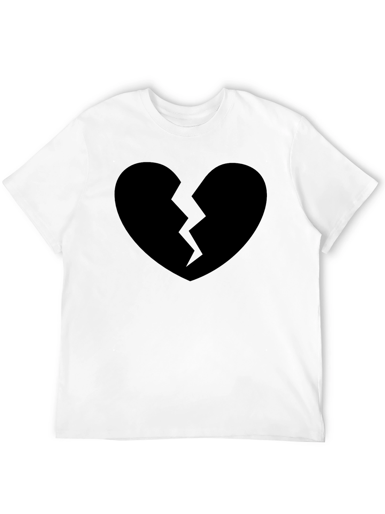 Broken Heart Graphic T-Shirt - Black