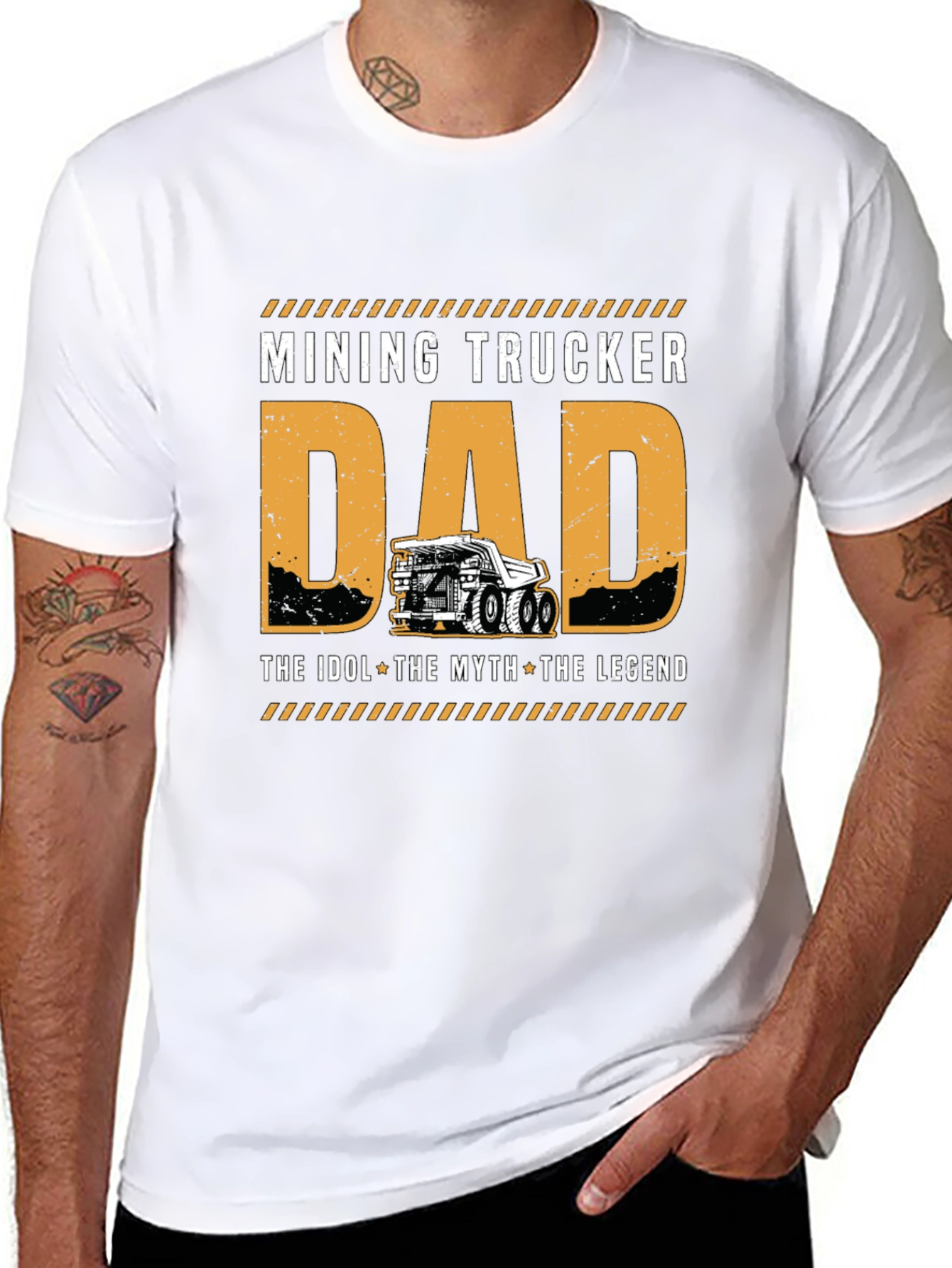 Mining Trucker Dad T-Shirt - The Legend