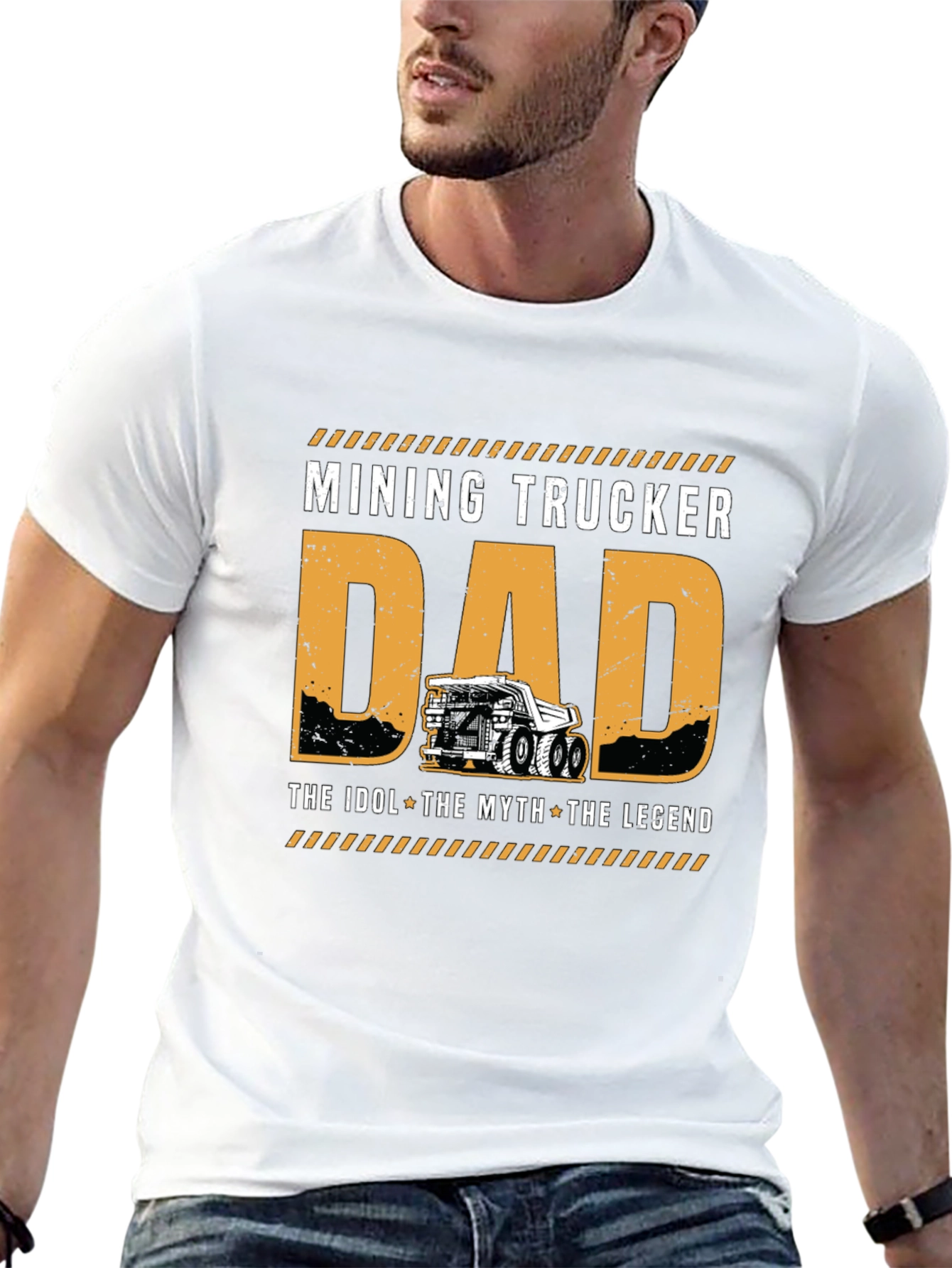 Mining Trucker Dad T-Shirt - The Legend