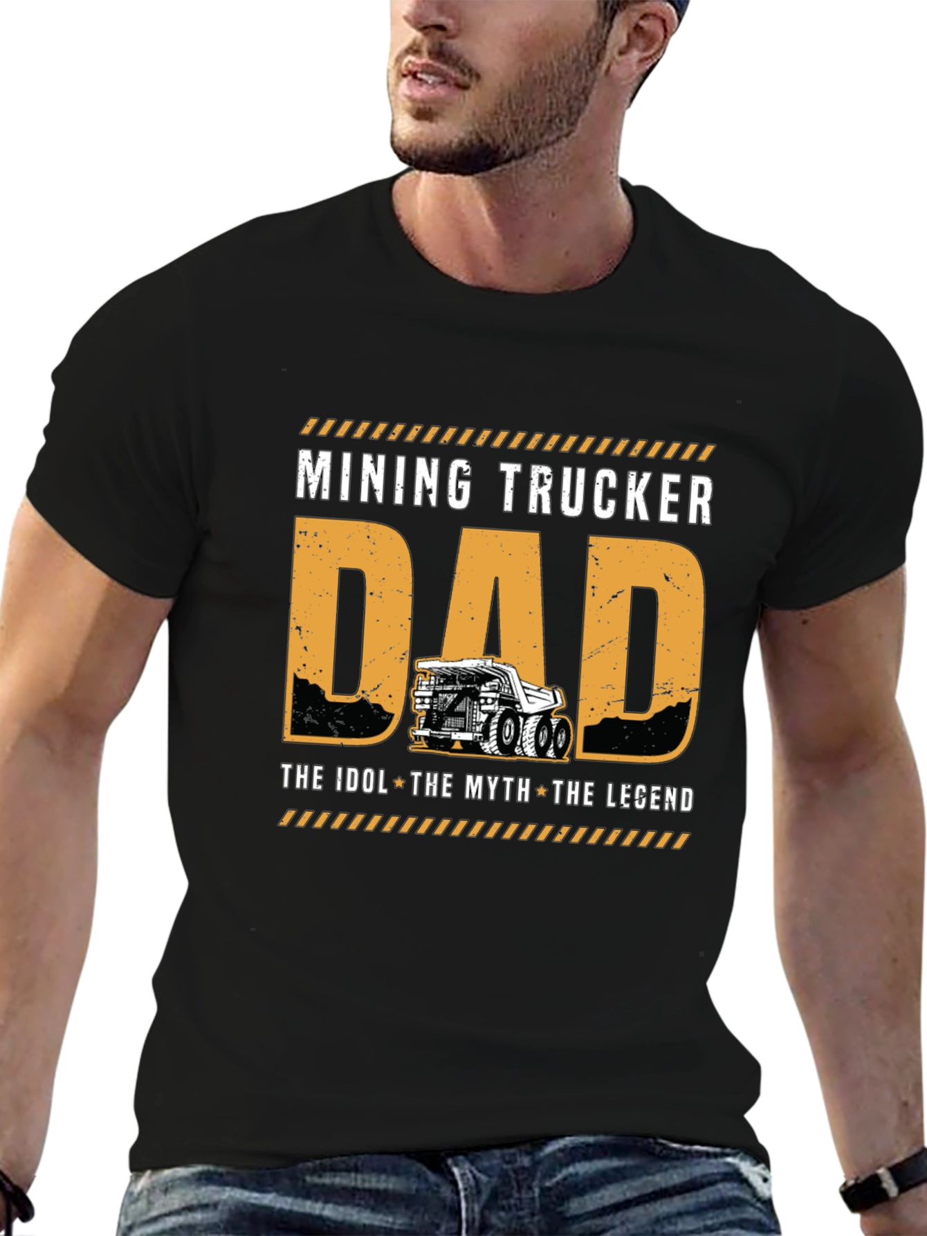 Mining Trucker Dad T-Shirt - The Legend
