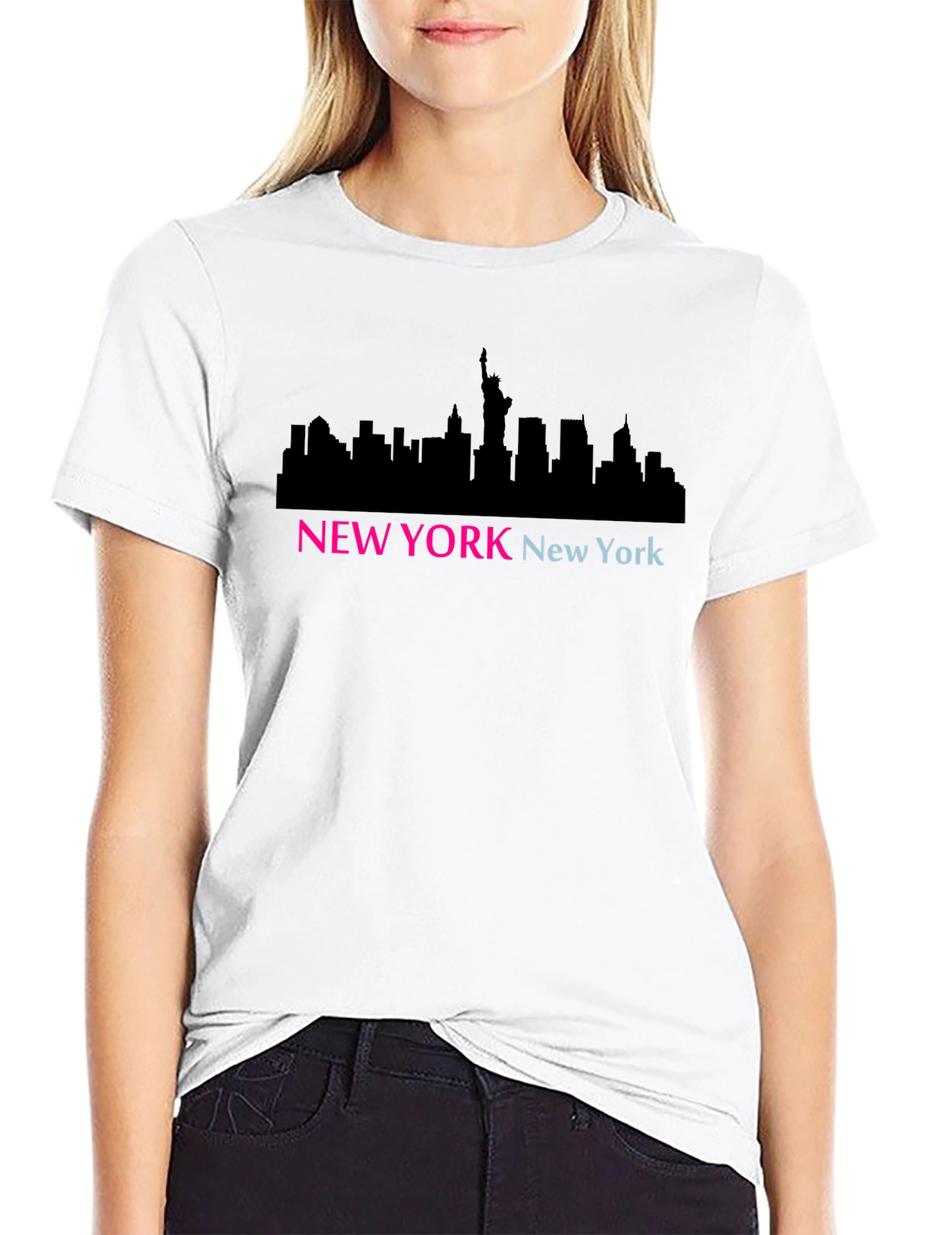 New York Skyline Graphic T-Shirt
