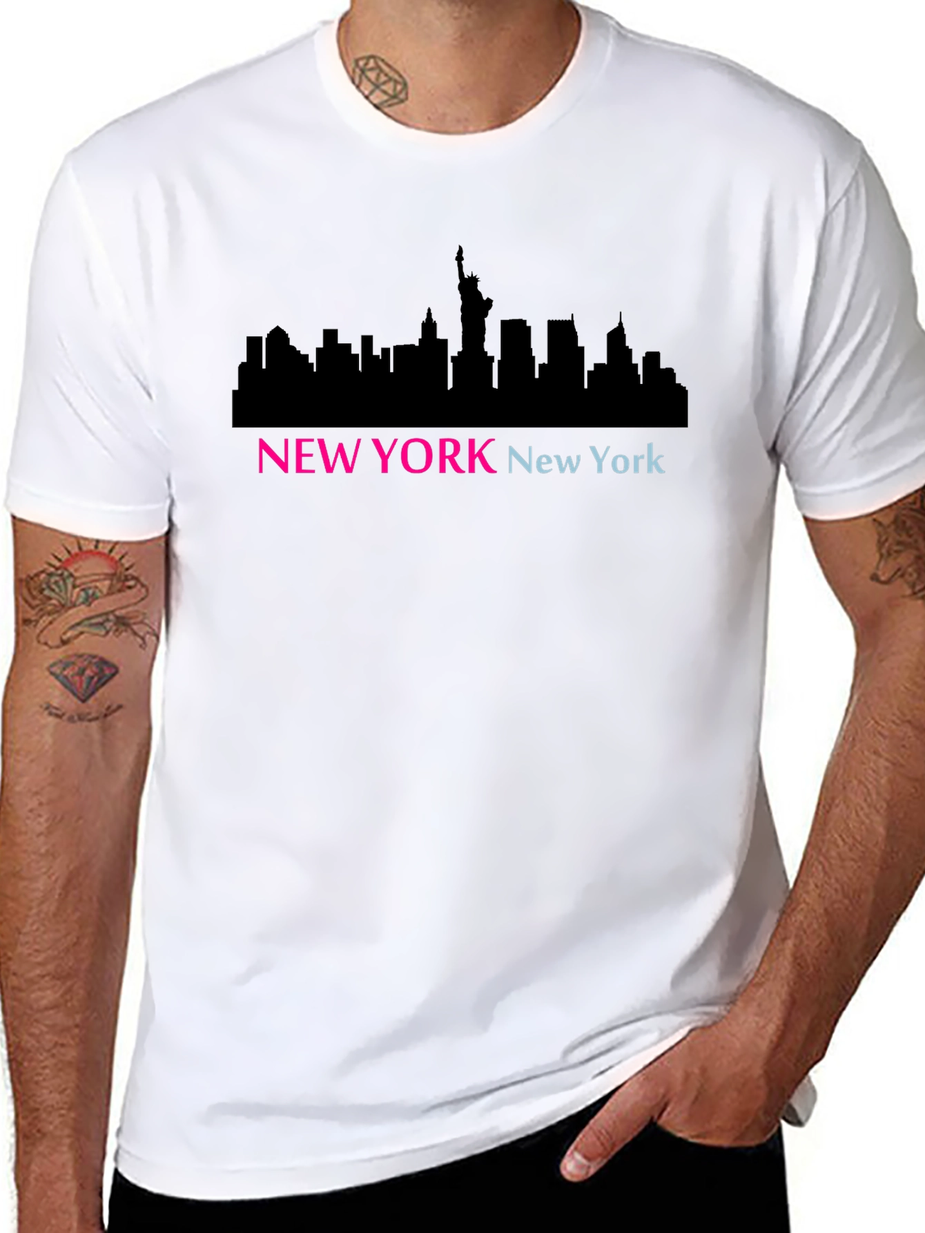 New York Skyline Graphic T-Shirt