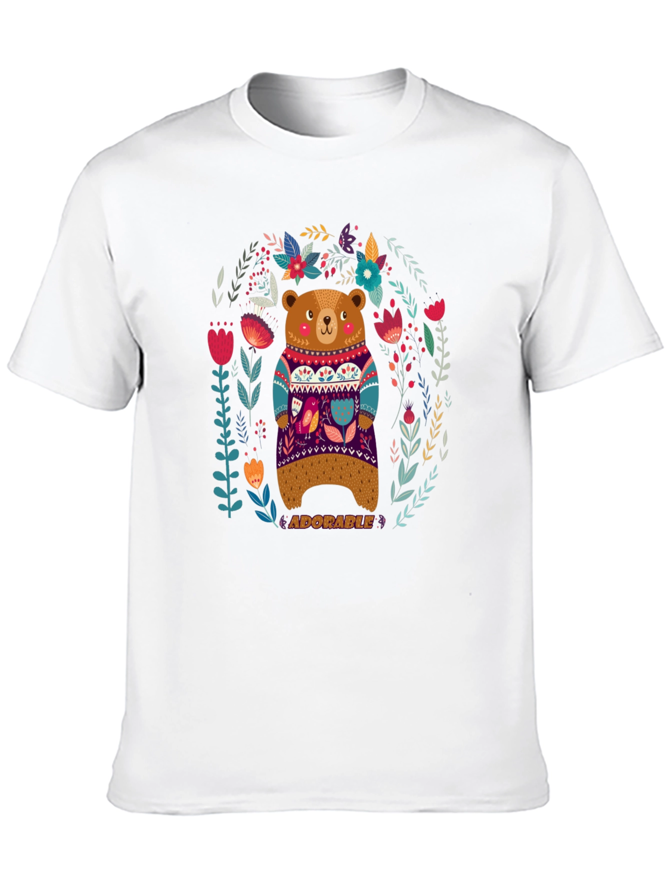 Adorable Bear Graphic T-Shirt - Unisex