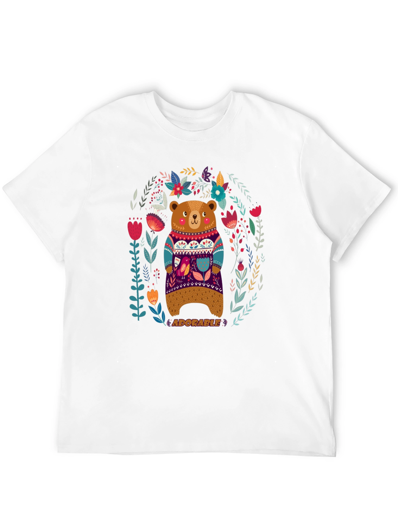 Adorable Bear Graphic T-Shirt - Unisex