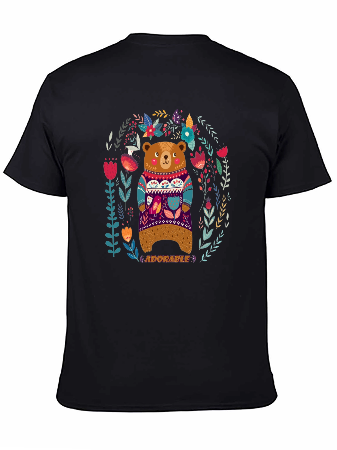 Adorable Bear Graphic T-Shirt - Unisex