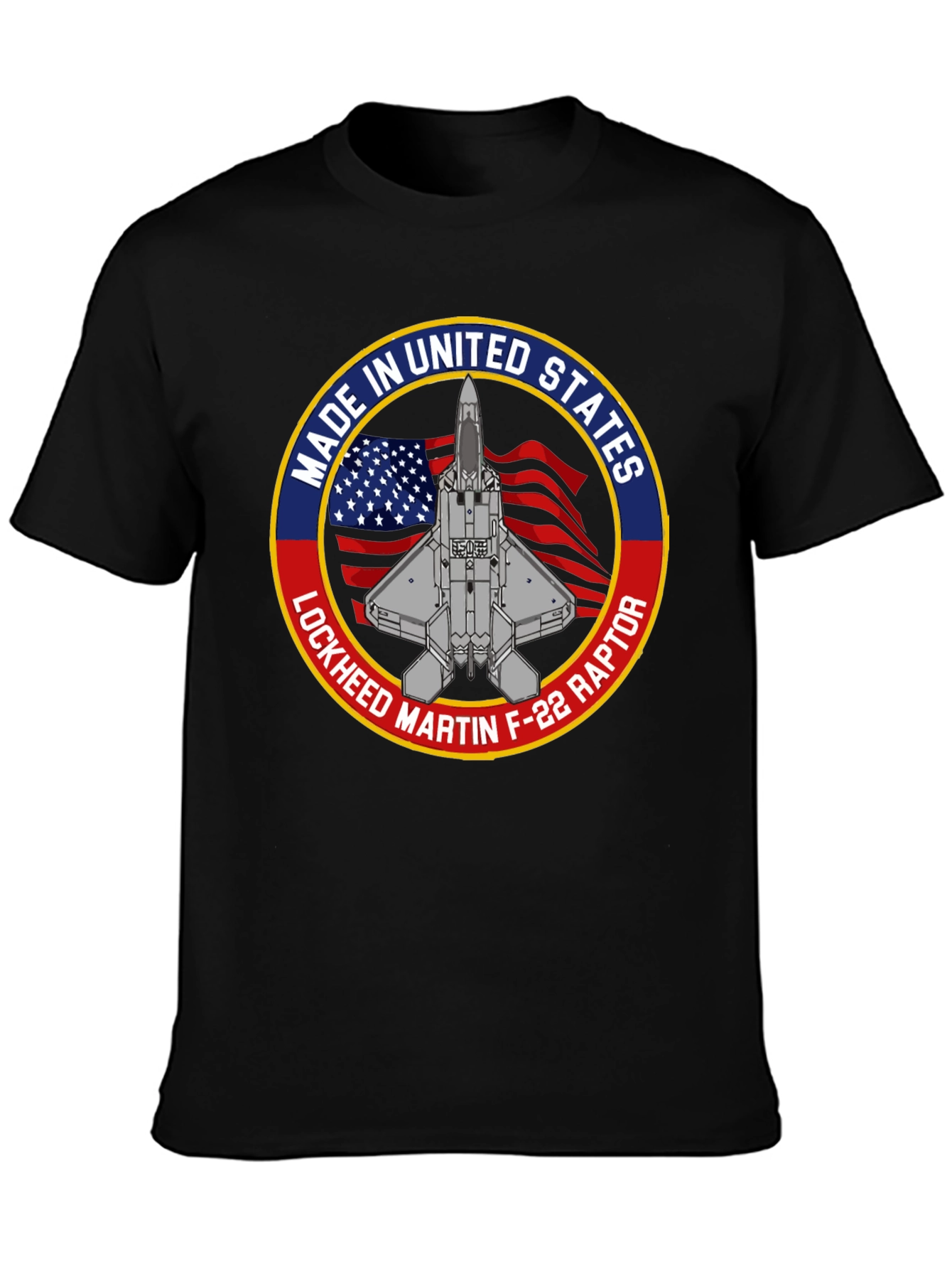 Lockheed Martin F-22 Raptor USA Made T-Shirt