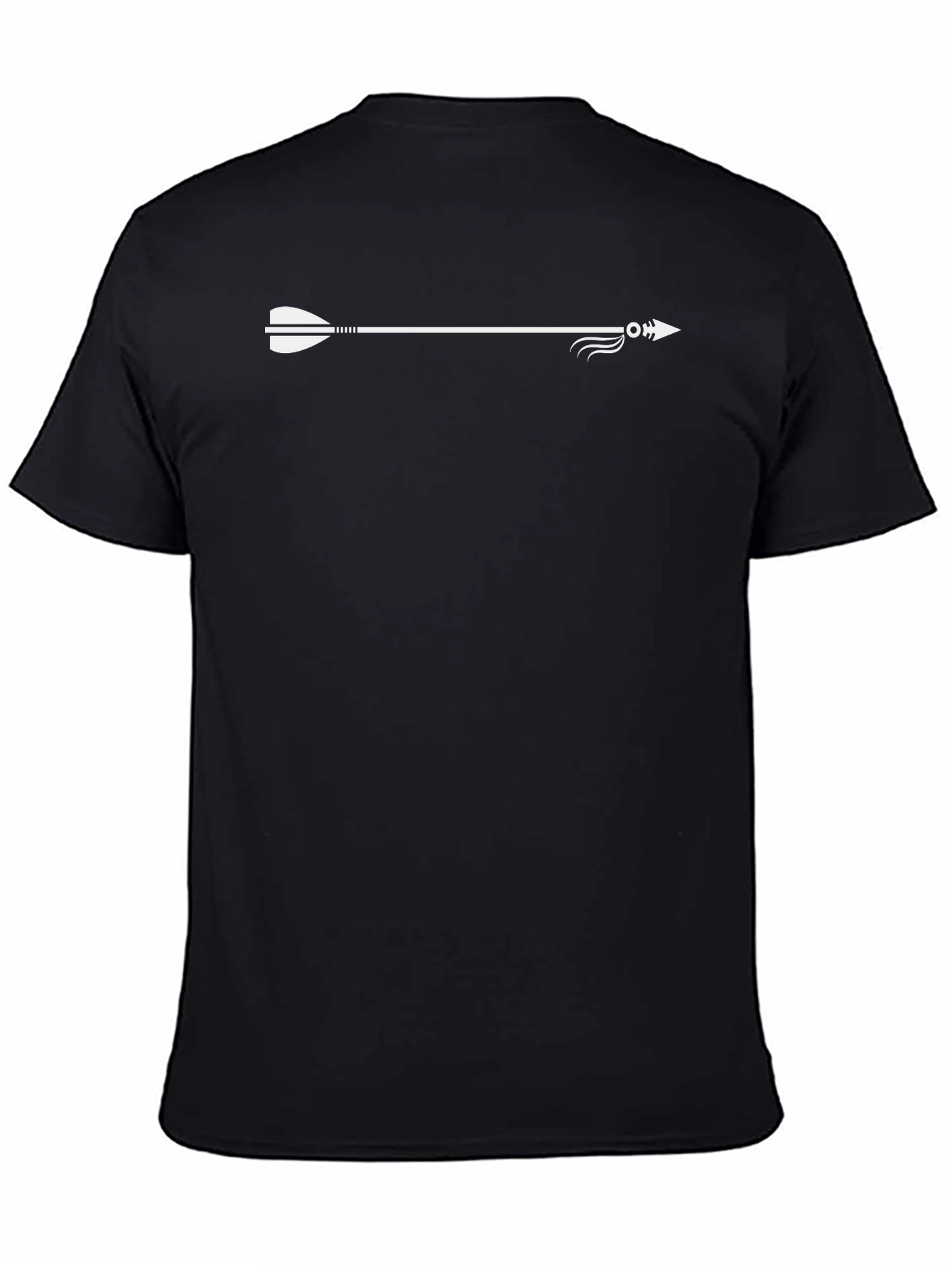 Arrow Graphic Tee - Stylish Black Cotton T-Shirt