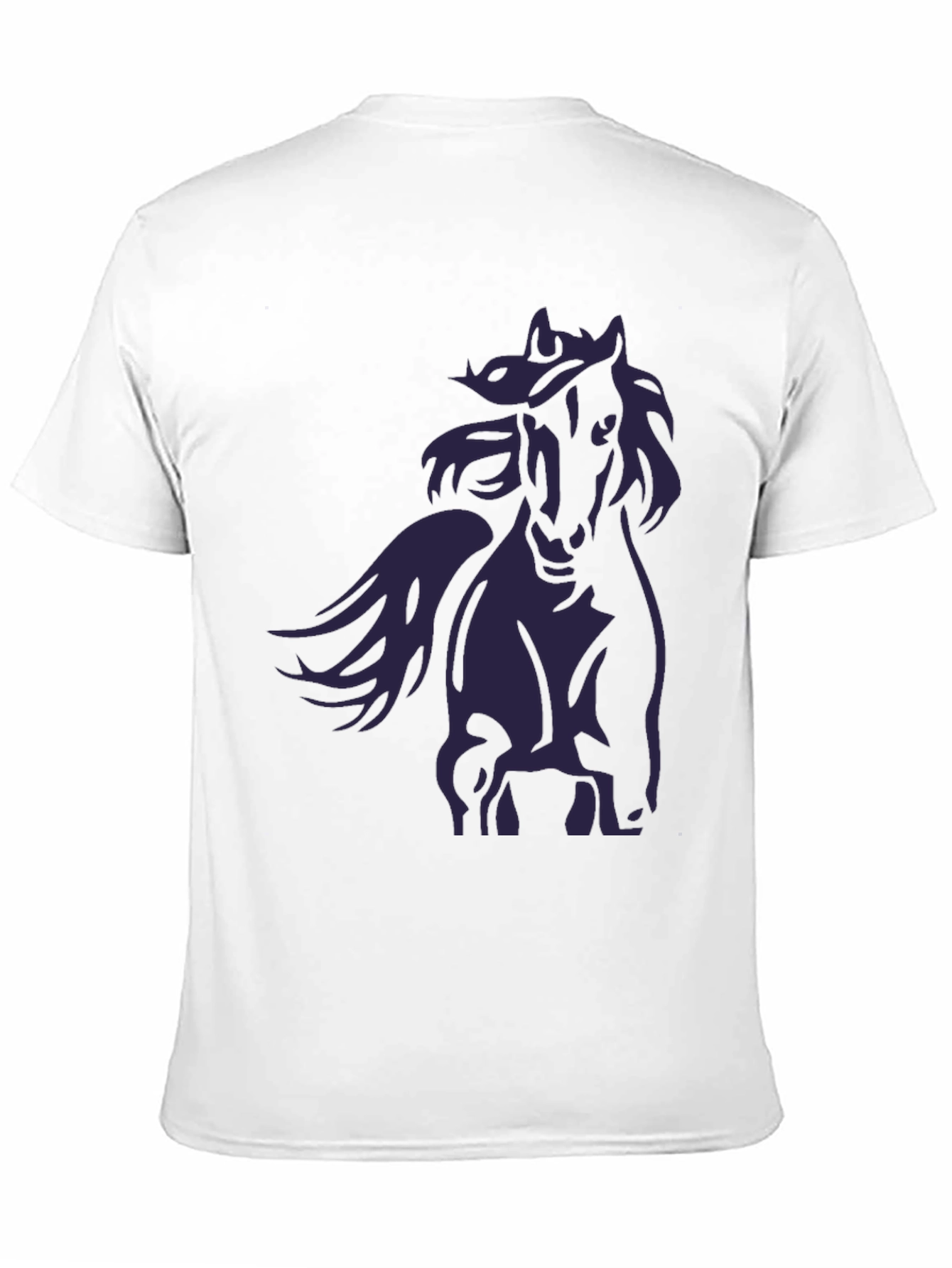 Black Horse Graphic T-Shirt - Stylish Mens Tee