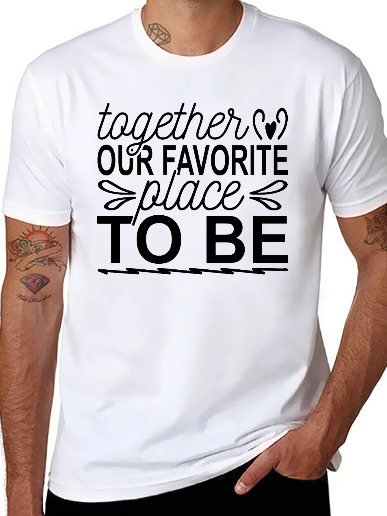 Together Our Favorite Place to Be Graphic Tee