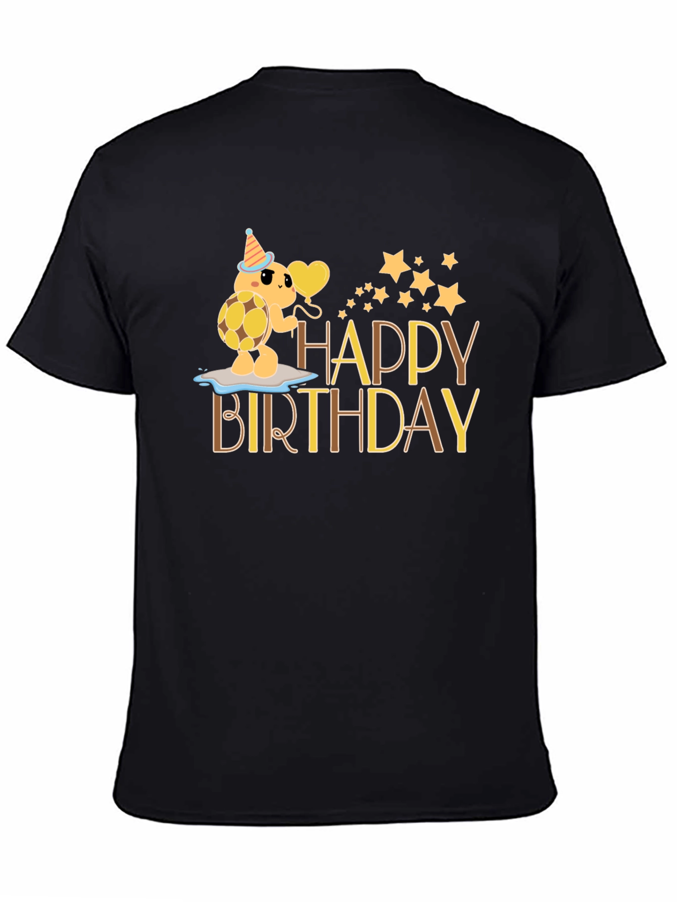 Happy Birthday Turtle Graphic T-Shirt