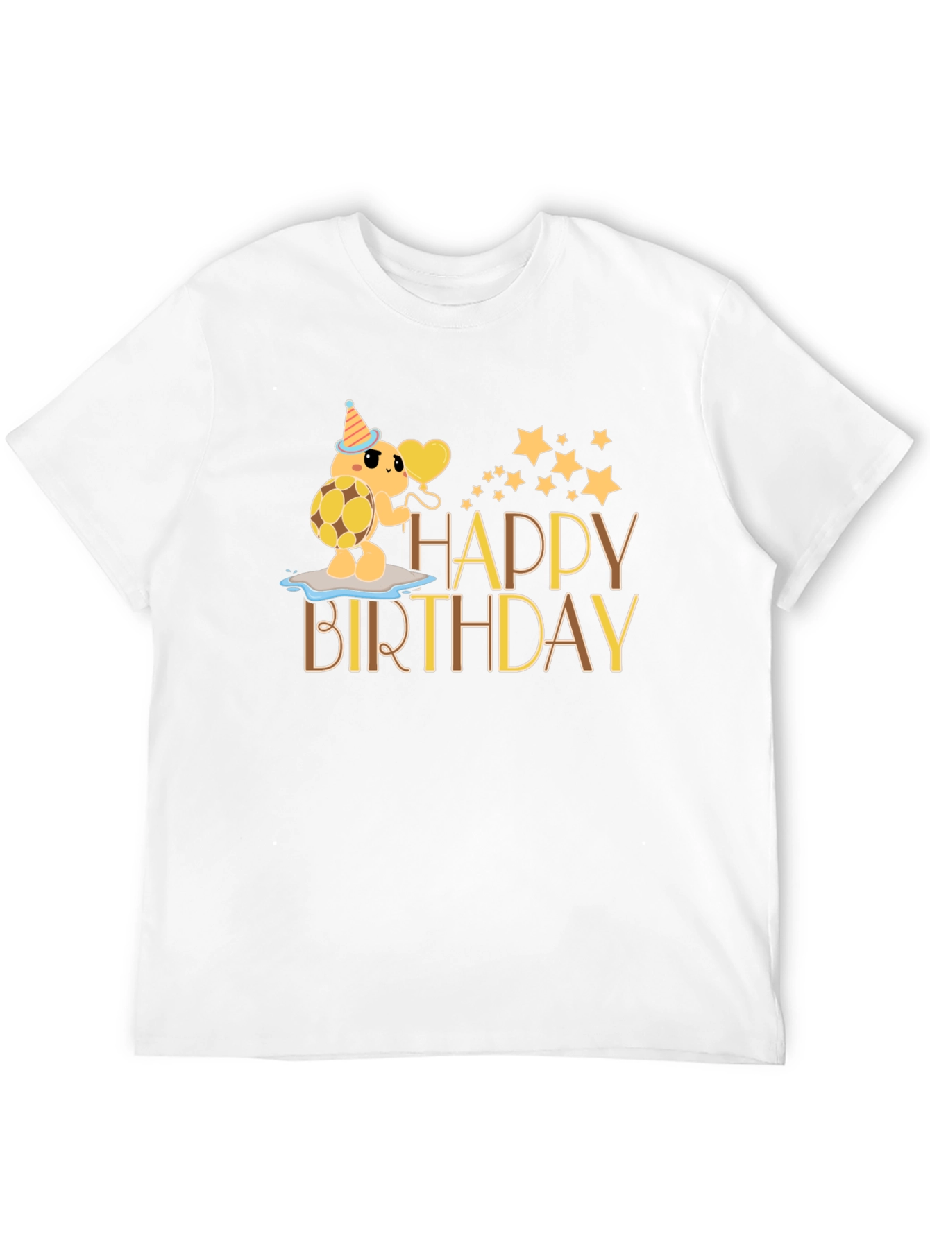 Happy Birthday Turtle Graphic T-Shirt