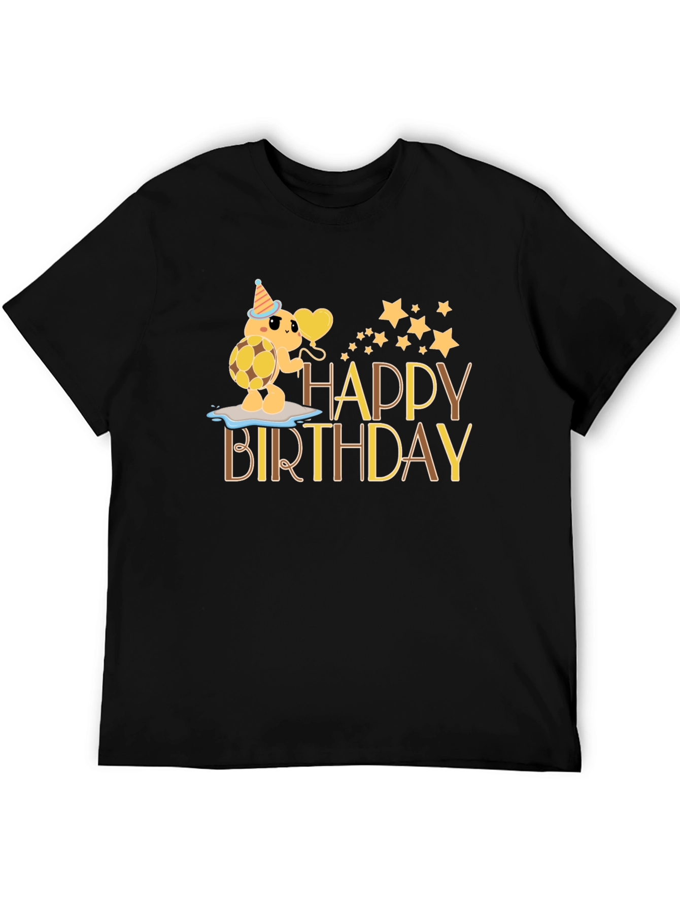 Happy Birthday Turtle Graphic T-Shirt